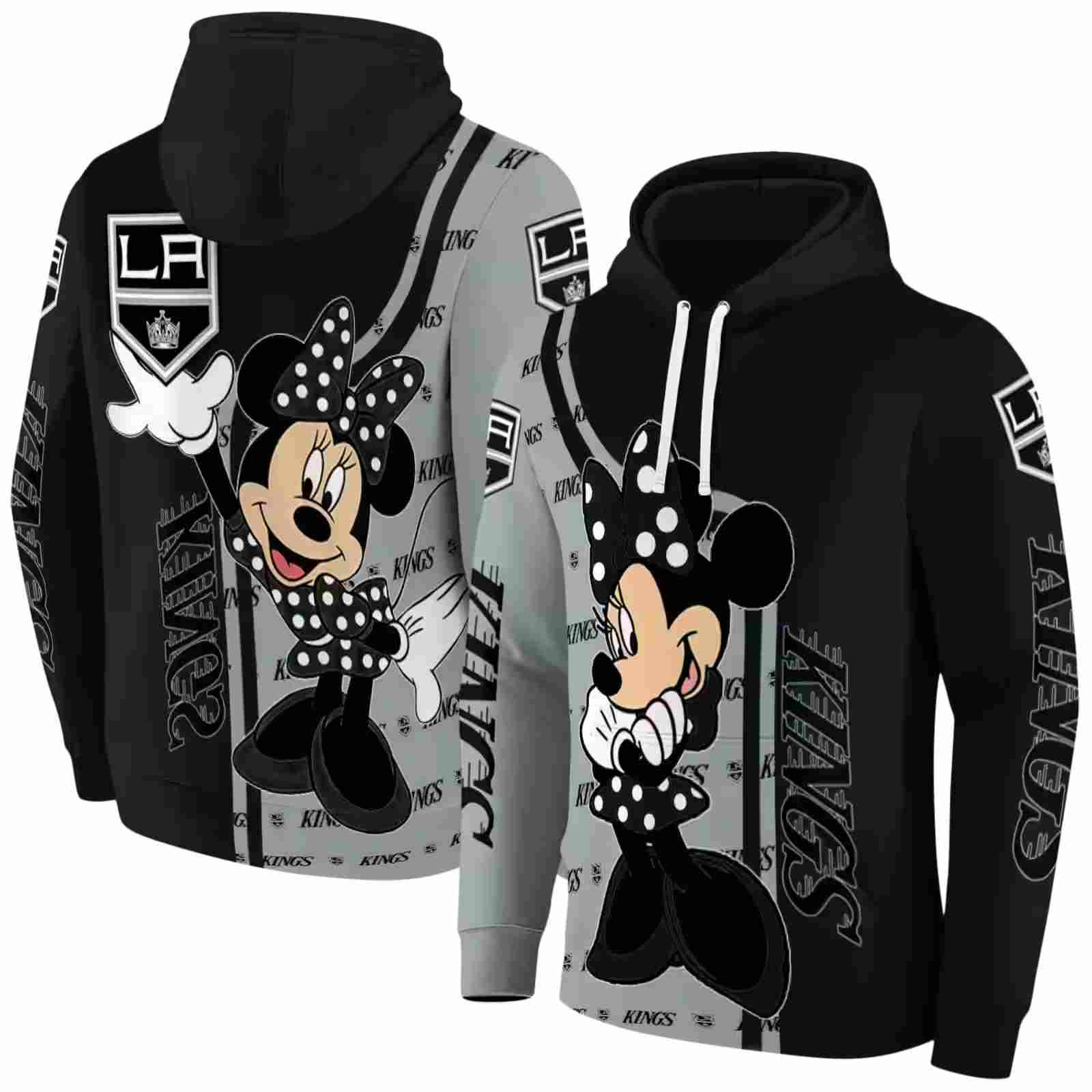 los angeles kings minnie mouse black hoodie fashion forward