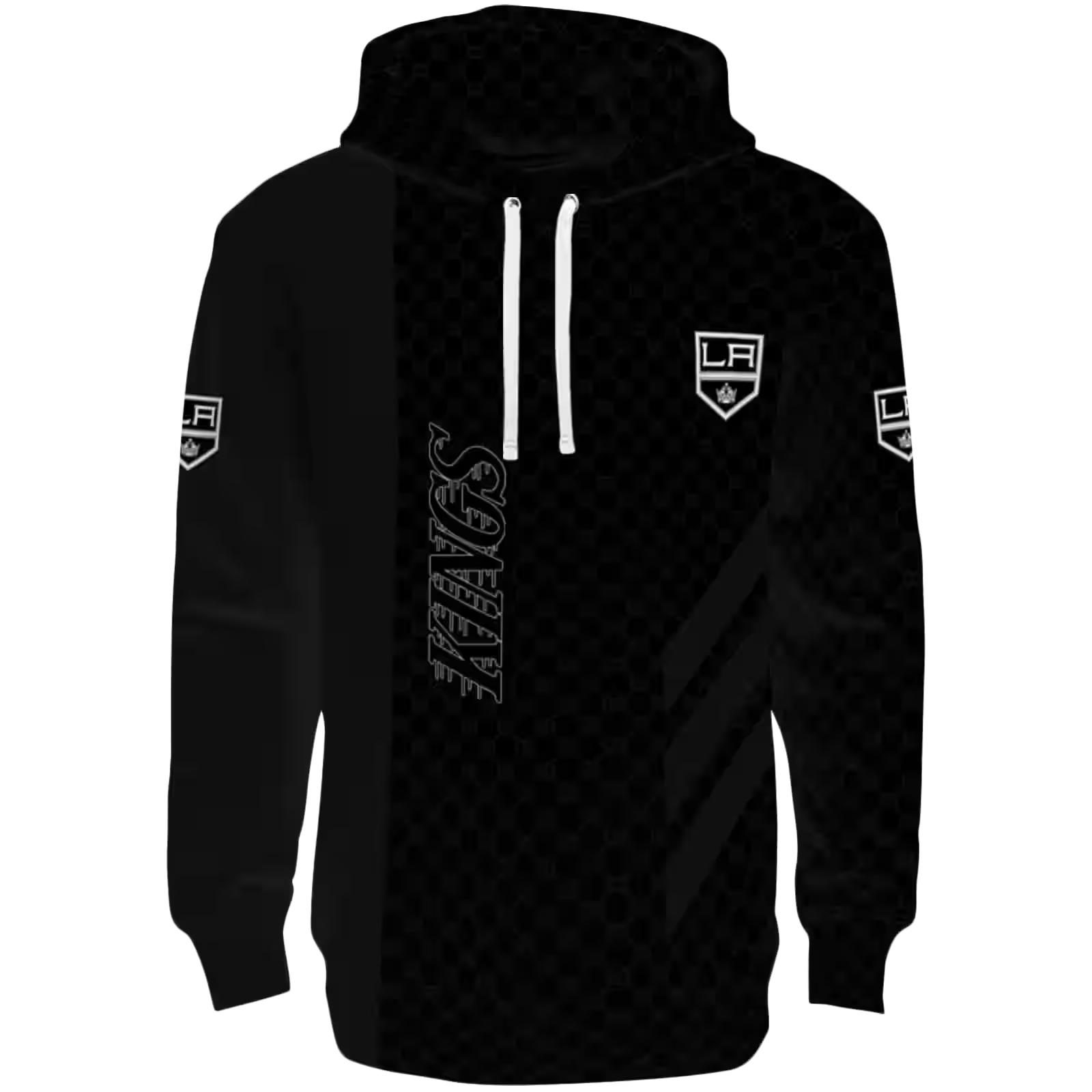 Los Angeles Kings Monogram Pattern Black Hoodie