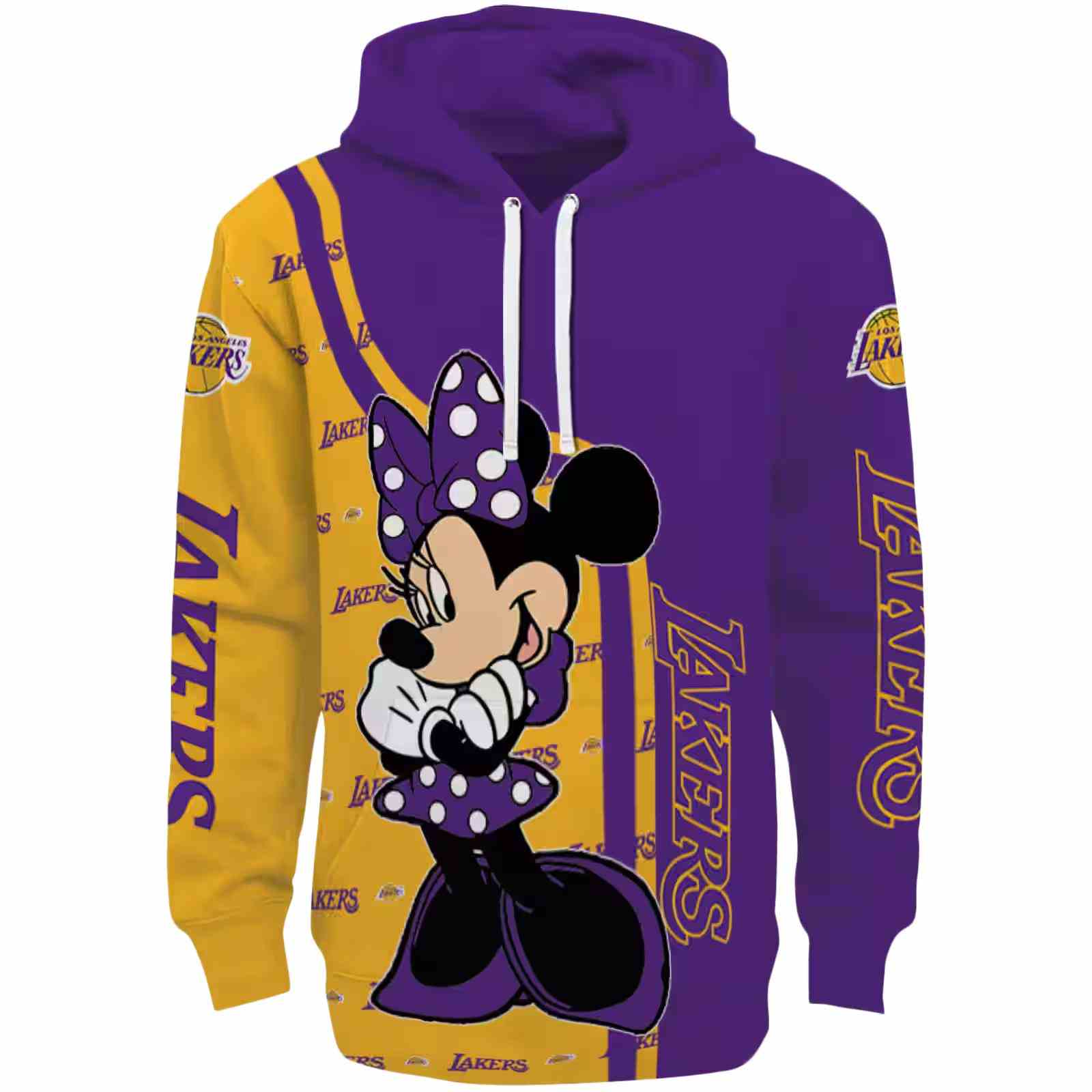 Los Angeles Lakers Minnie Mouse Purple Hoodie