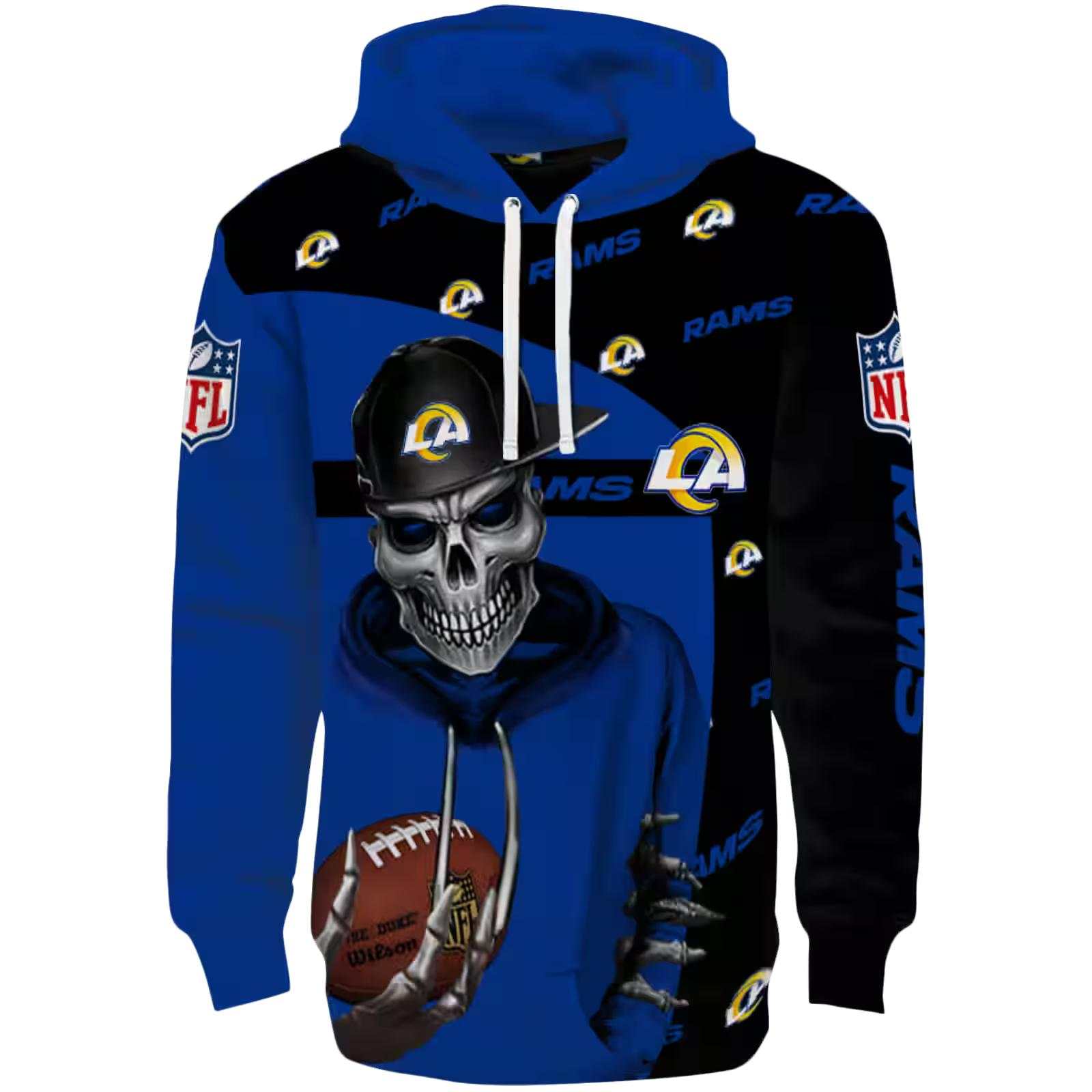 Los Angeles Rams Grim Vibe Blue Black Hoodie