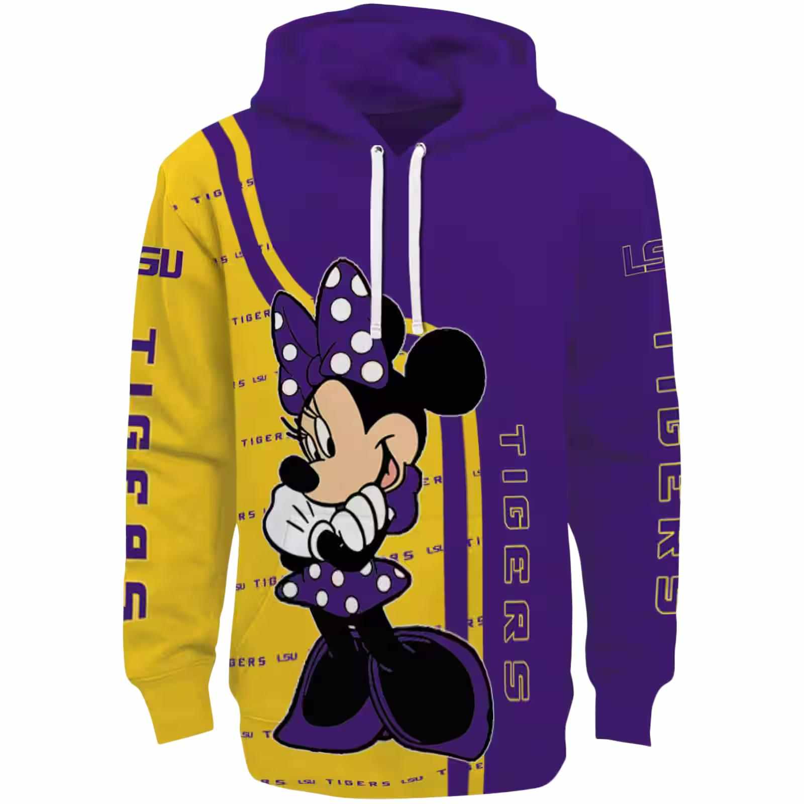 LSU Tigers Minnie Mouse Purple Hoodie