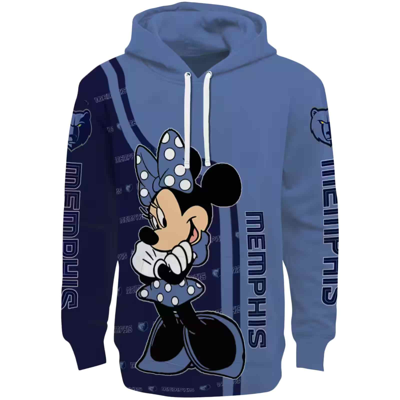 Memphis Grizzlies Minnie Mouse Blue Hoodie