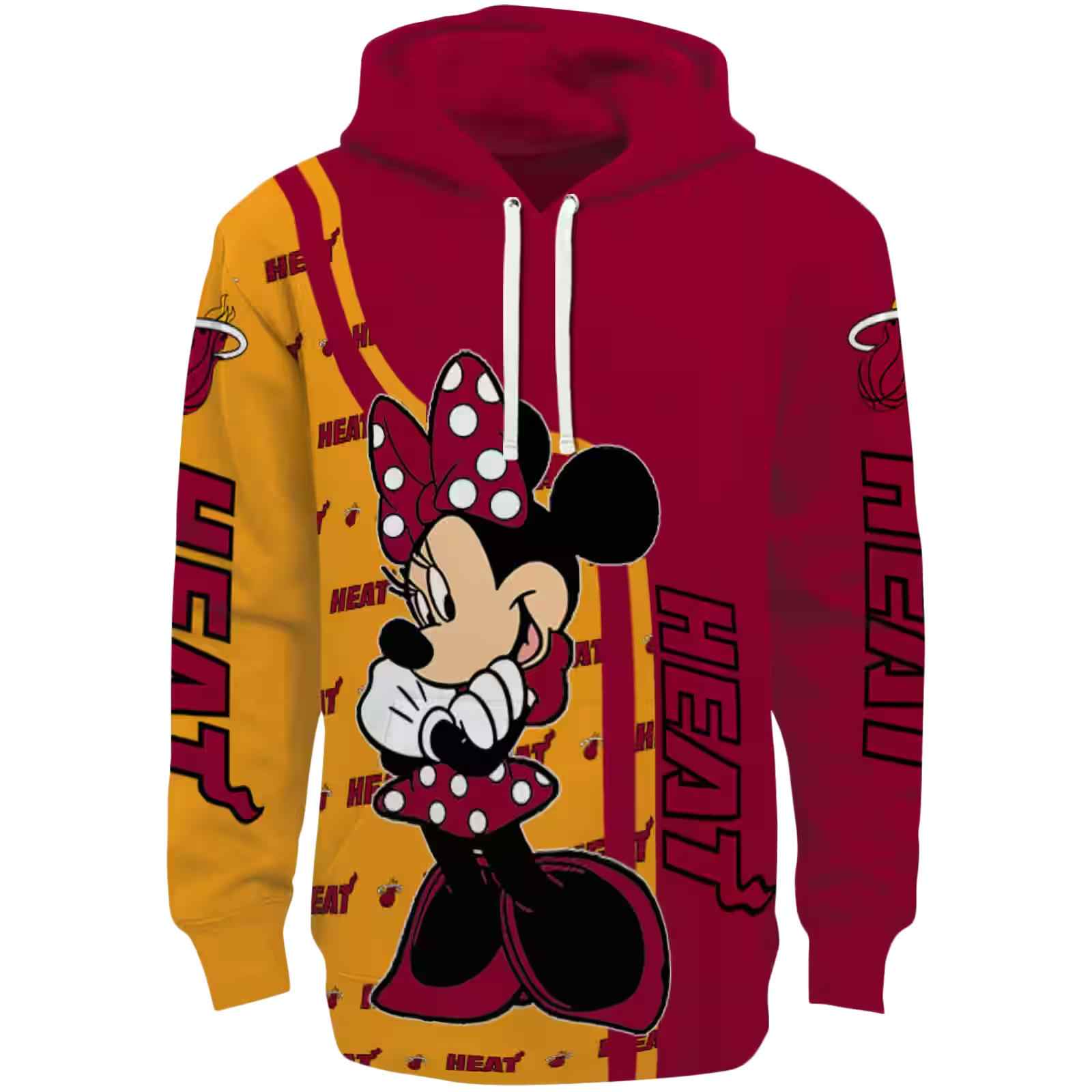 Miami Heat Minnie Mouse Red Hoodie