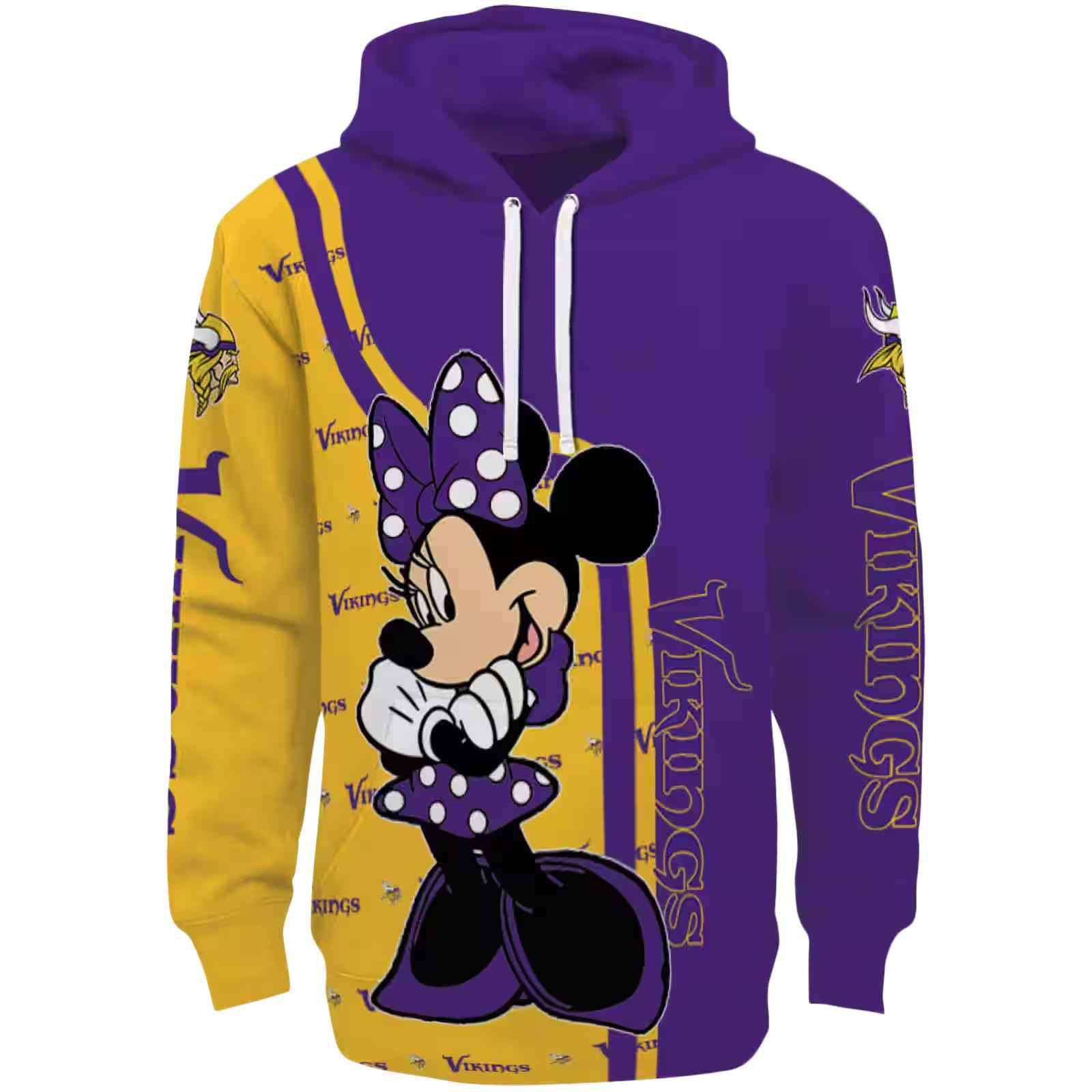 Minnesota Vikings Minnie Mouse Purple Hoodie