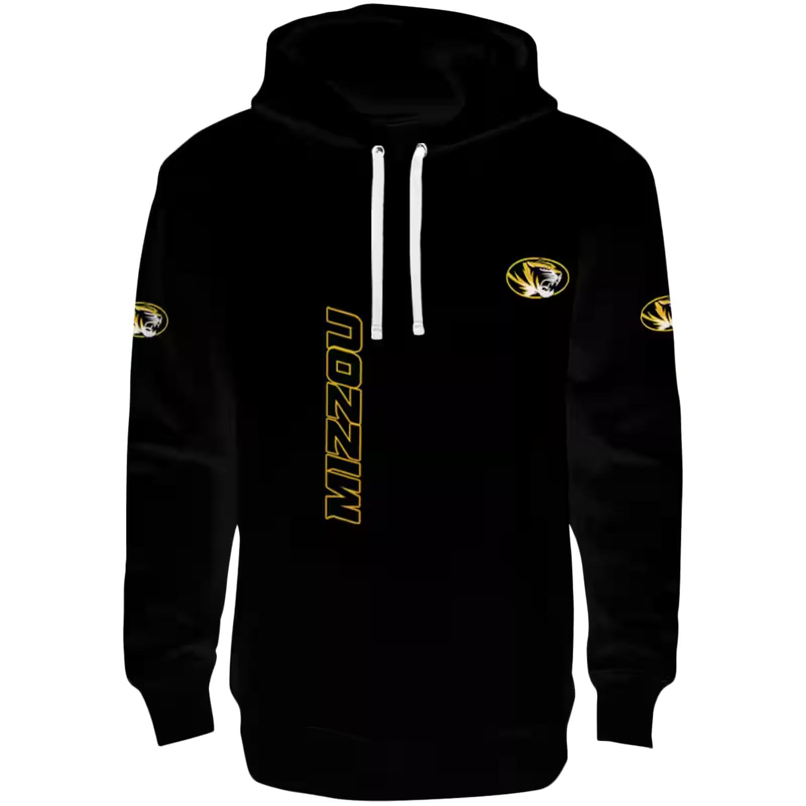 Missouri Tigers Monogram Pattern Black Hoodie