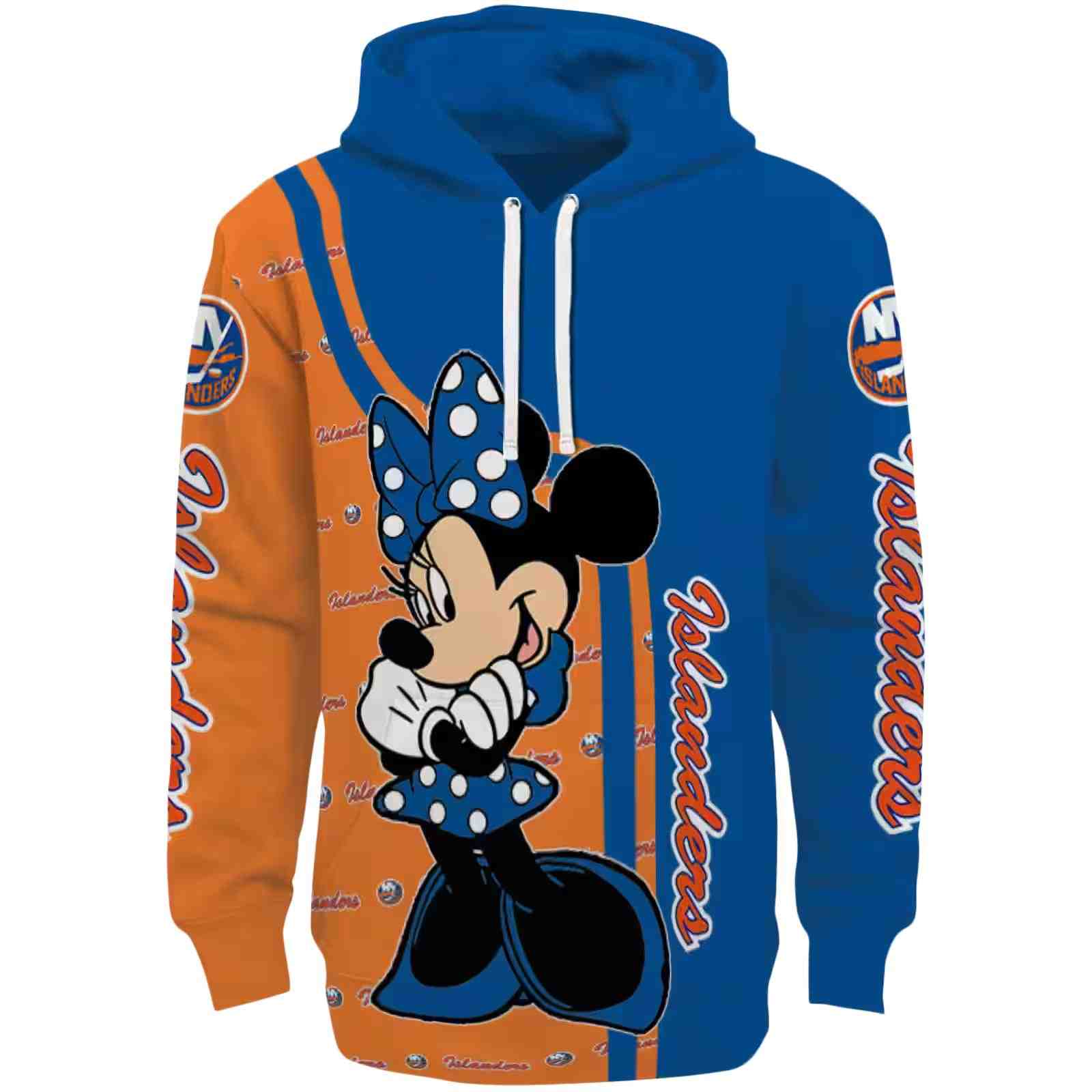 New York Islanders Minnie Mouse Blue Hoodie