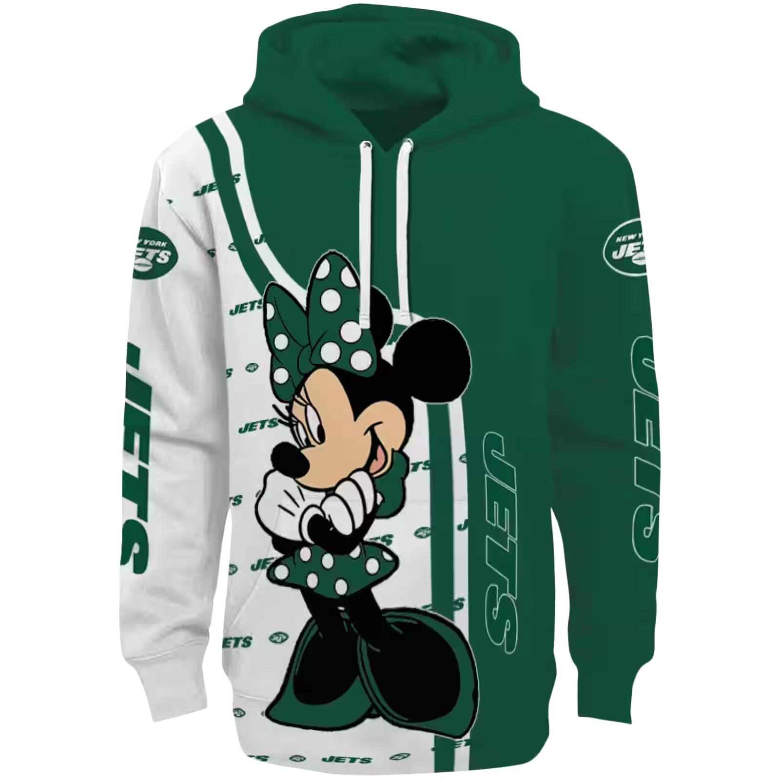 New York Jets Minnie Mouse Green Hoodie