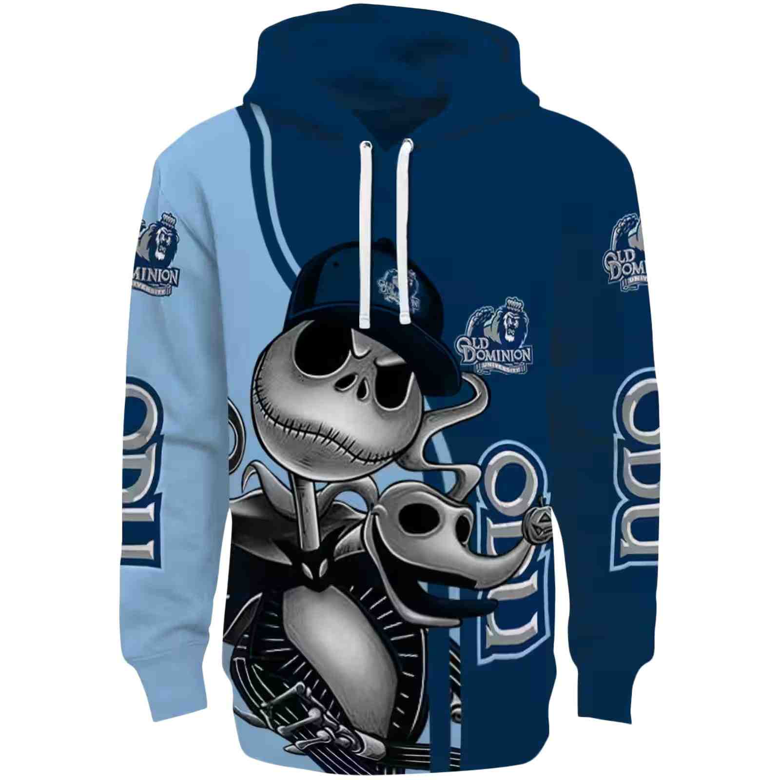 Old Dominion Monarchs Jack Skellington Blue Hoodie