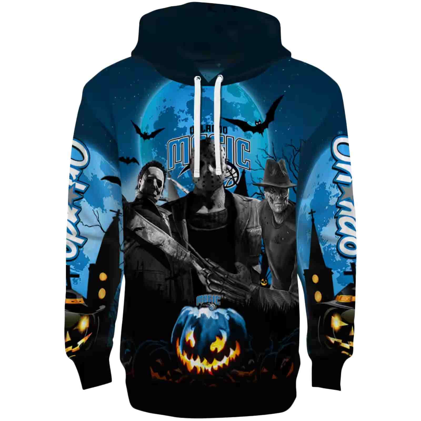 Orlando Magic Halloween Vibes Blue Black Hoodie