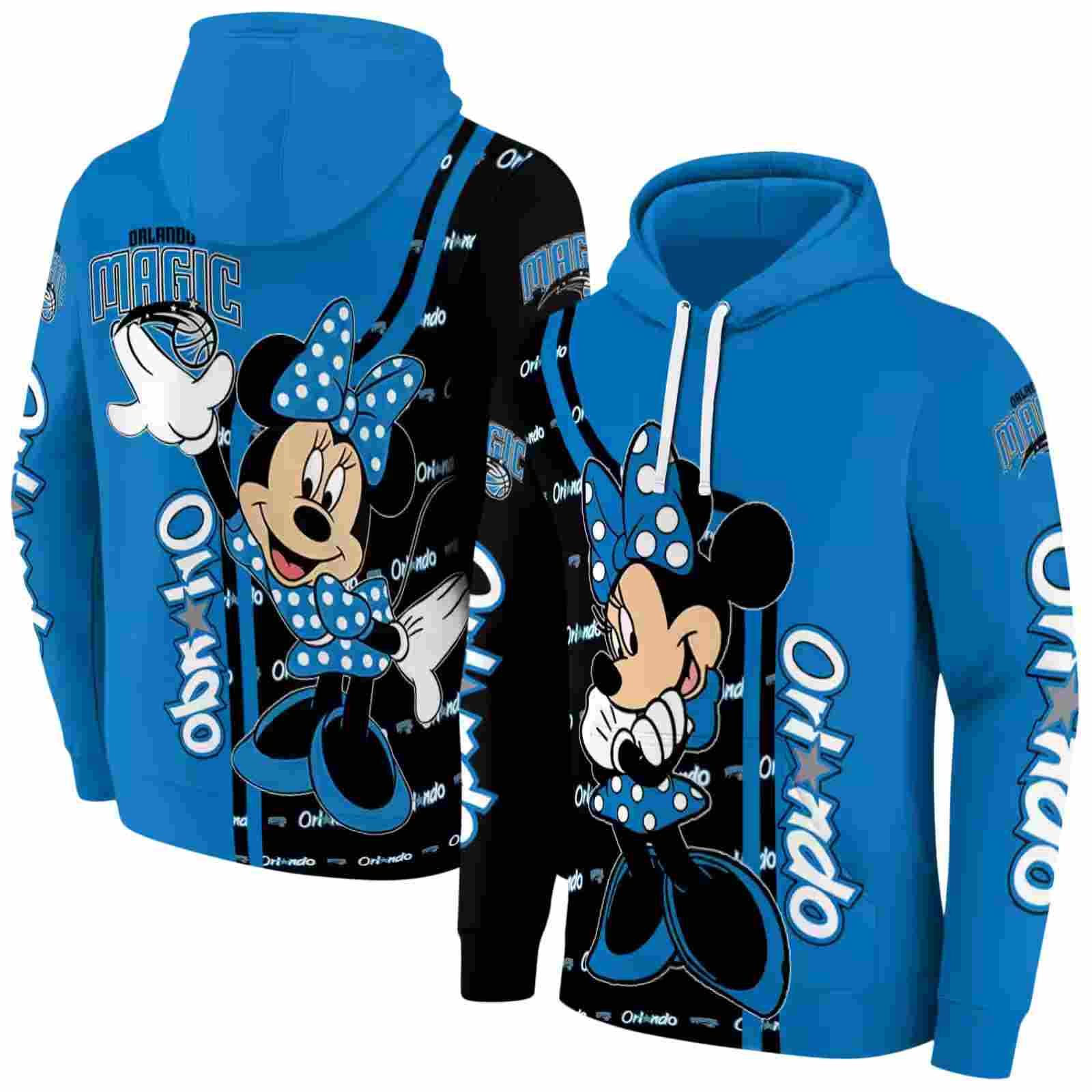 orlando magic minnie mouse blue hoodie fashion forward