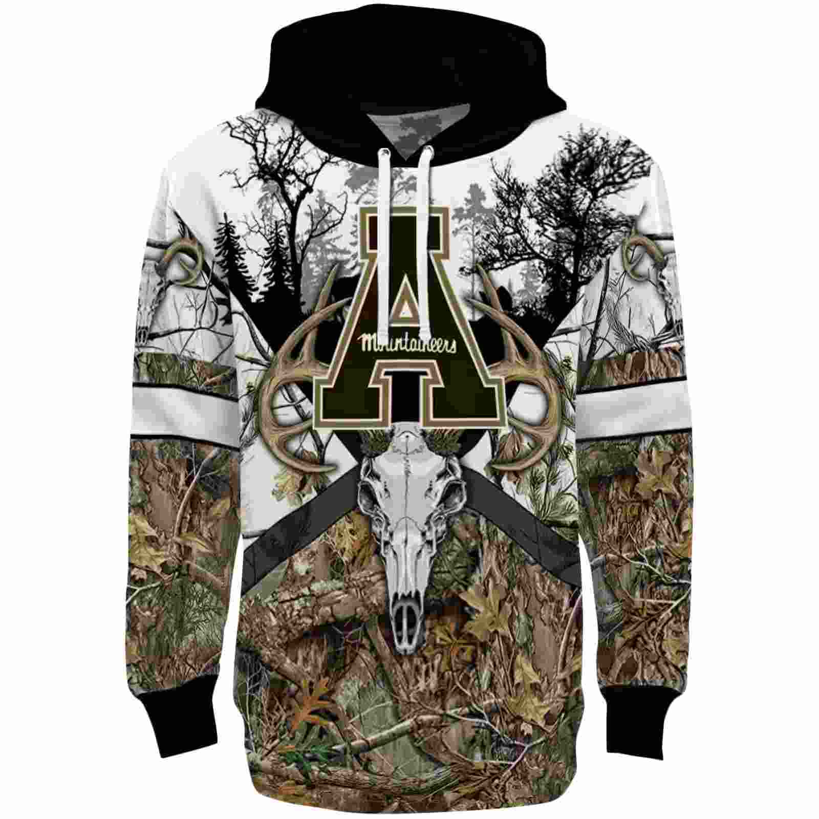 Personalized Appalachian State Mountaineers Forest Silhouette Hoodie