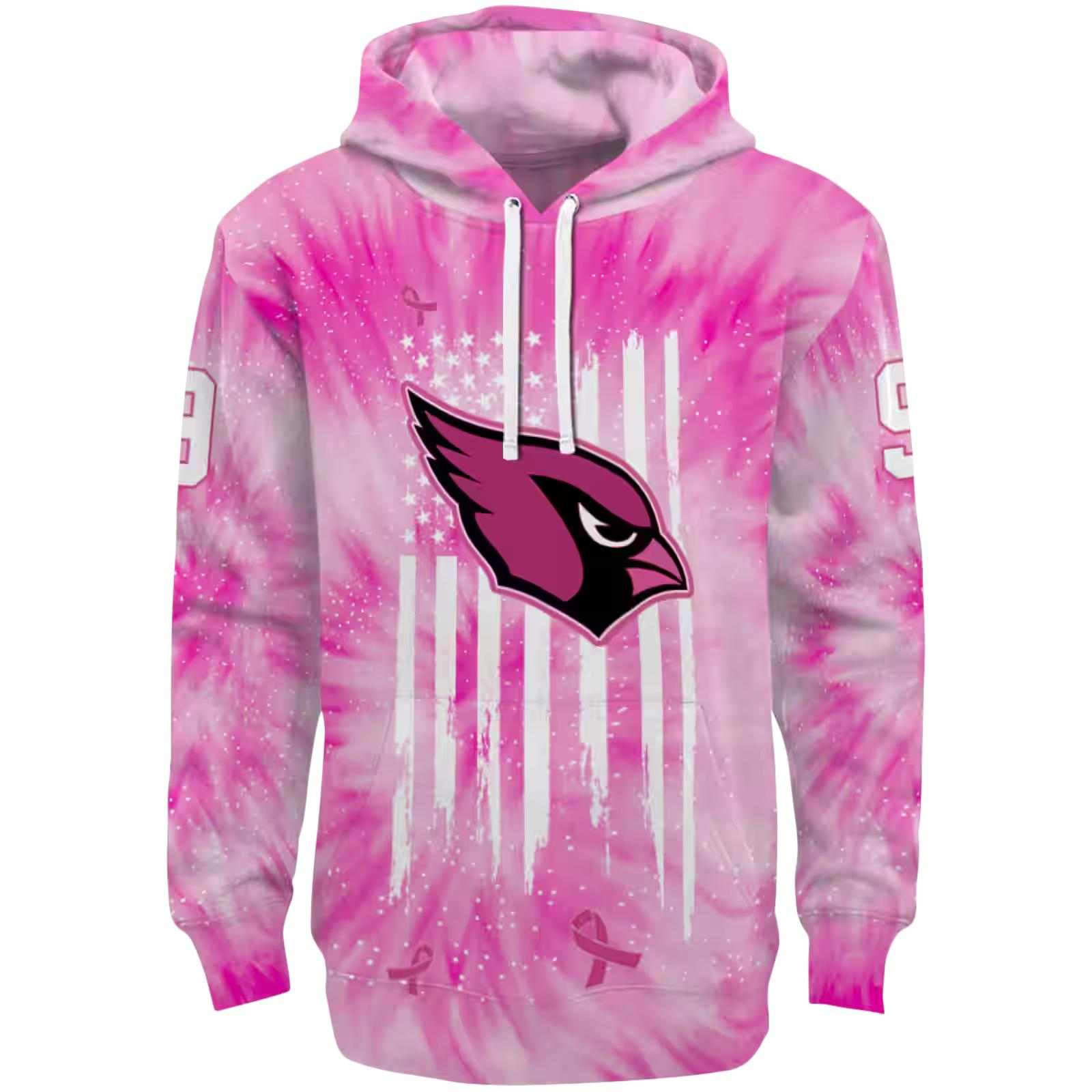 Personalized Arizona Cardinals Cancer Support Pink Hoodie