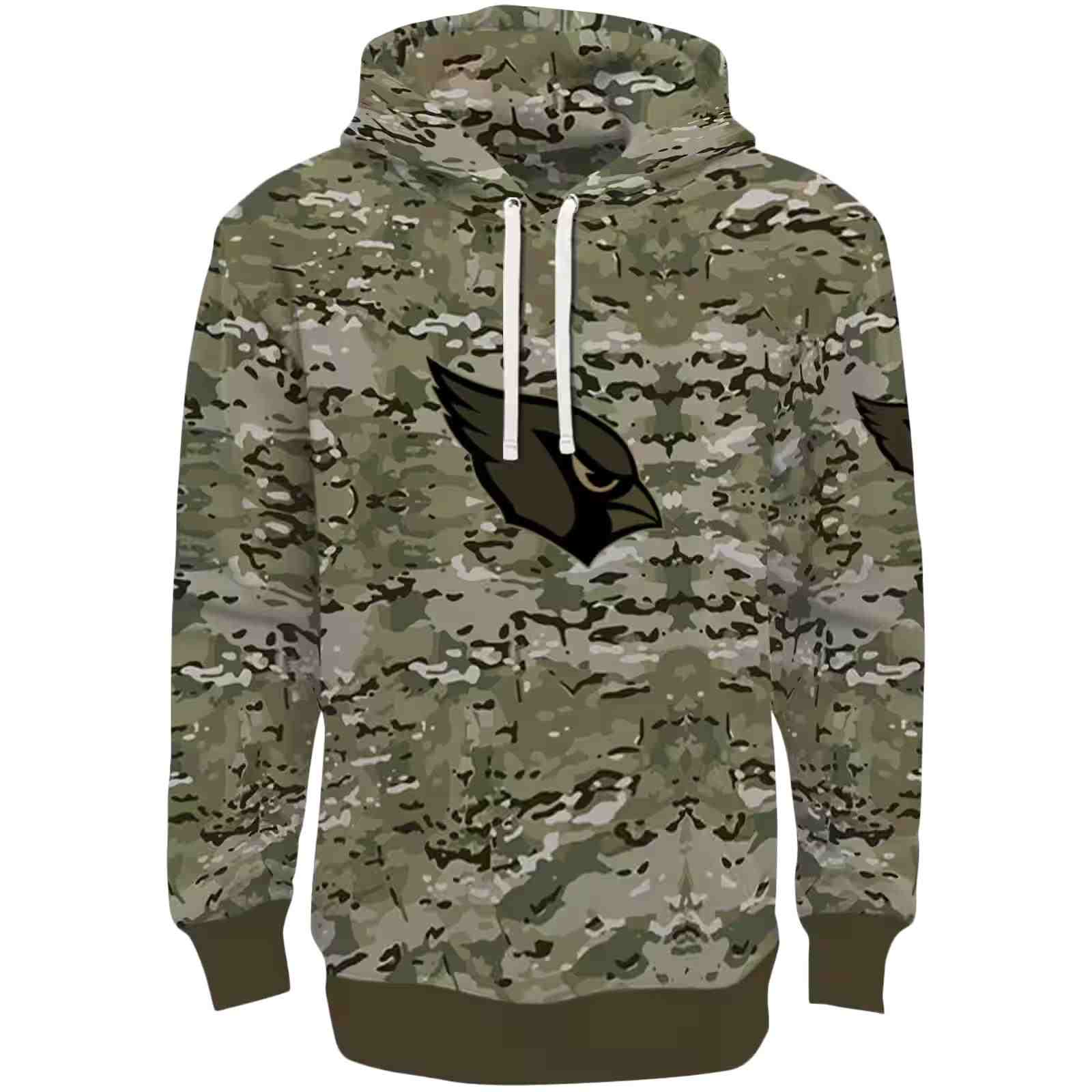 Personalized Arizona Cardinals Military Style Hoodie