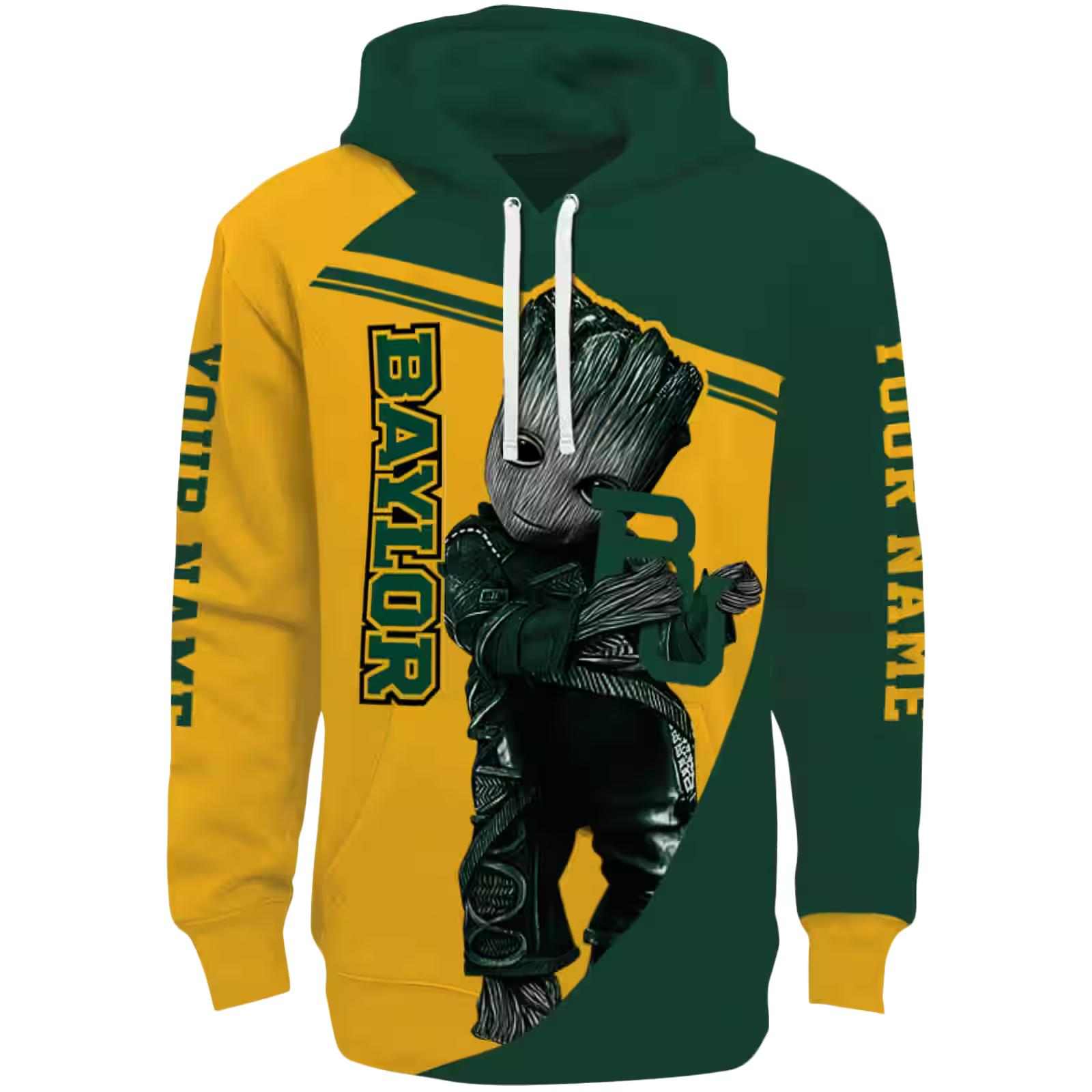 Personalized Baylor Bears Groot Green Hoodie