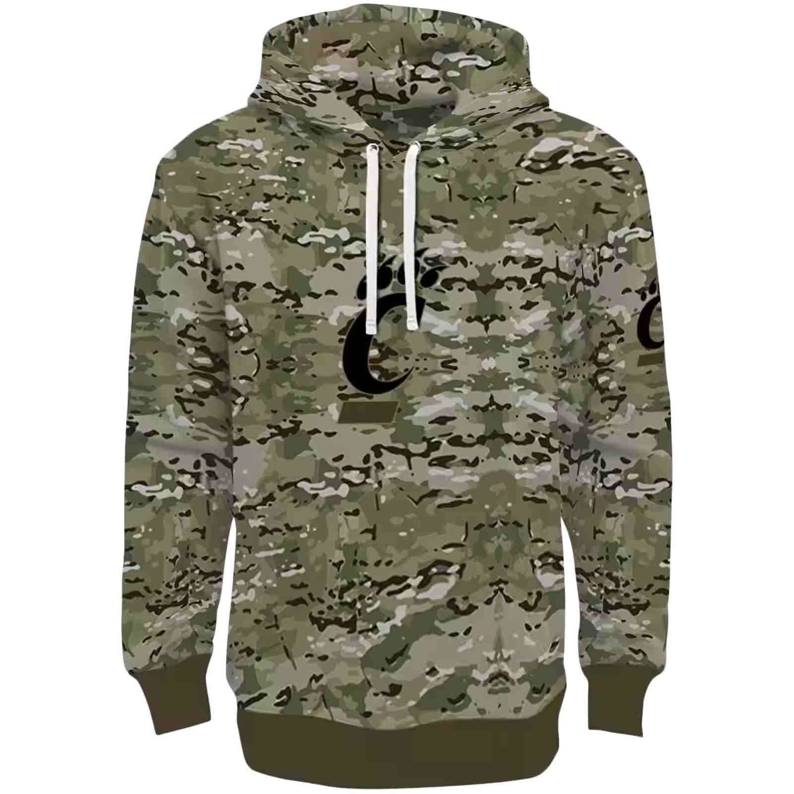 Personalized Cincinnati Bearcats Military Style Hoodie