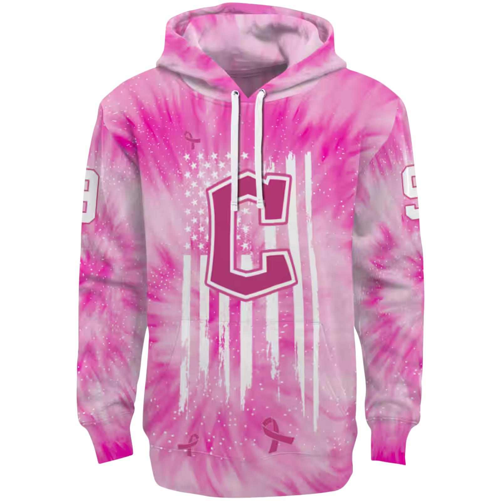 Personalized Cleveland Guardians Cancer Support Pink Hoodie