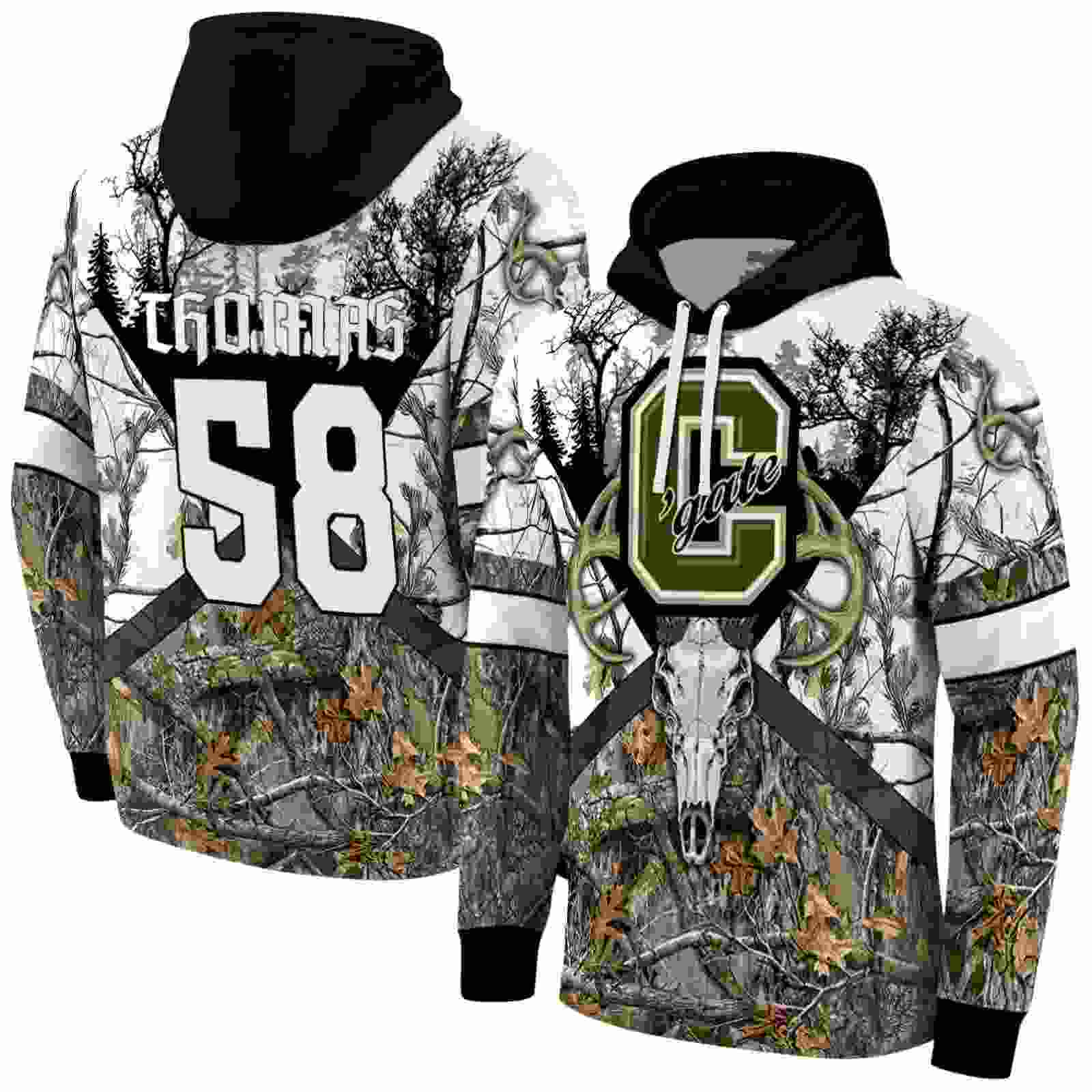 personalized colgate raiders forest silhouette hoodie fashion forward