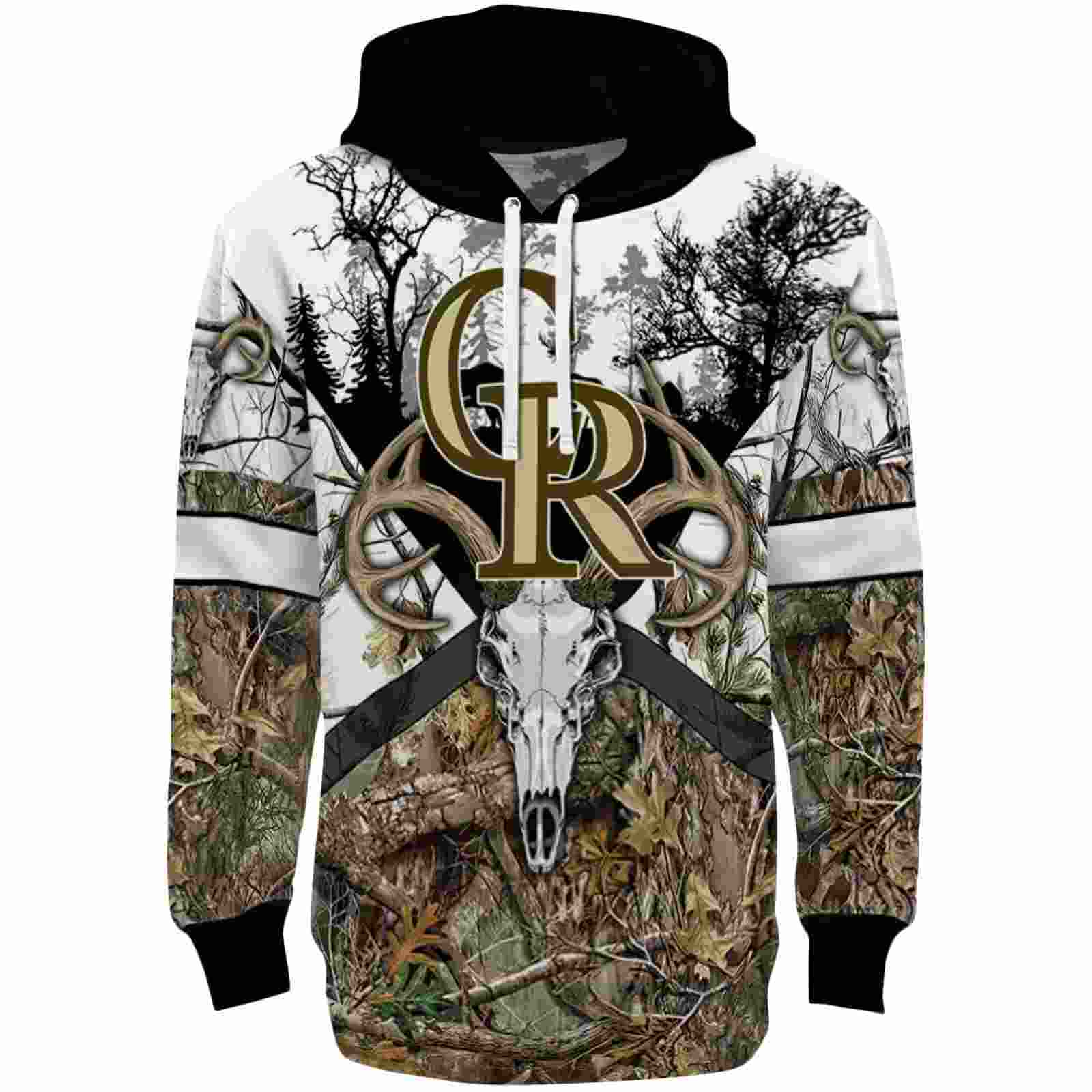 Personalized Colorado Rockies Forest Silhouette Hoodie