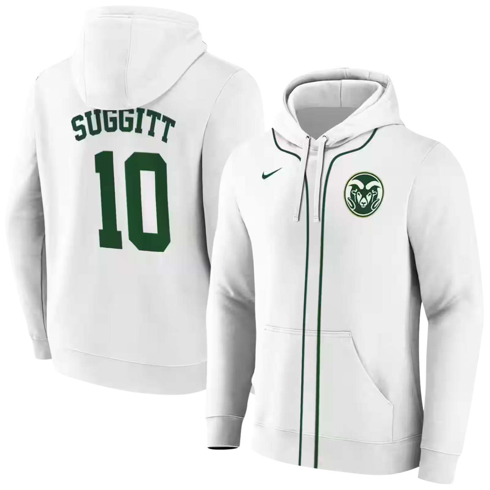 personalized colorado state rams sporty stripe white hoodie fashion forward