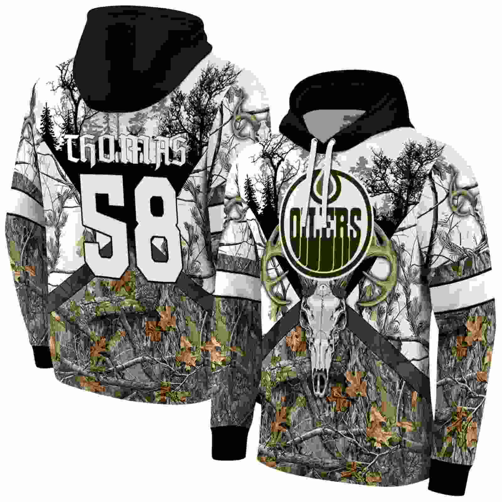 personalized edmonton oilers forest silhouette hoodie fashion forward