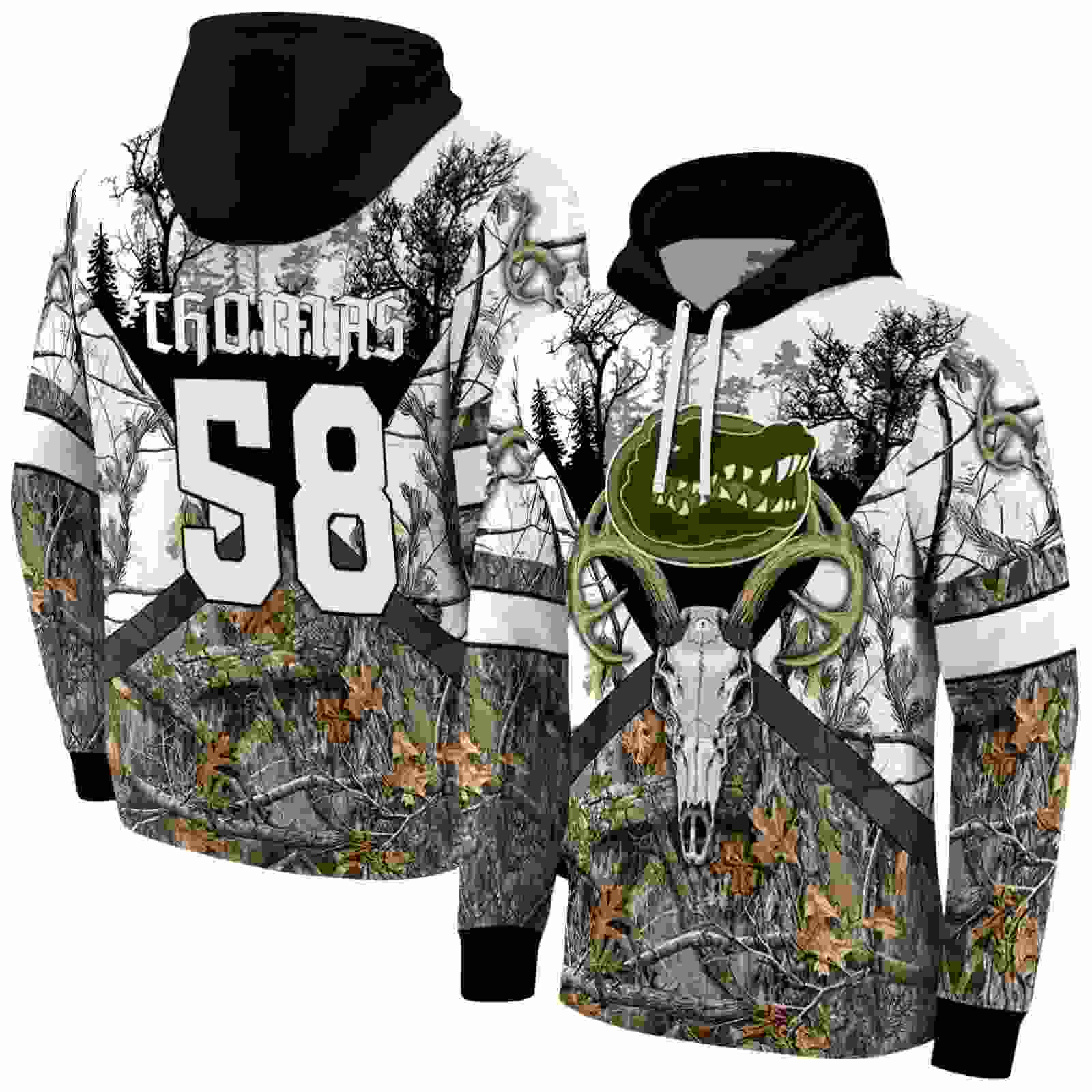 personalized florida gators forest silhouette hoodie fashion forward