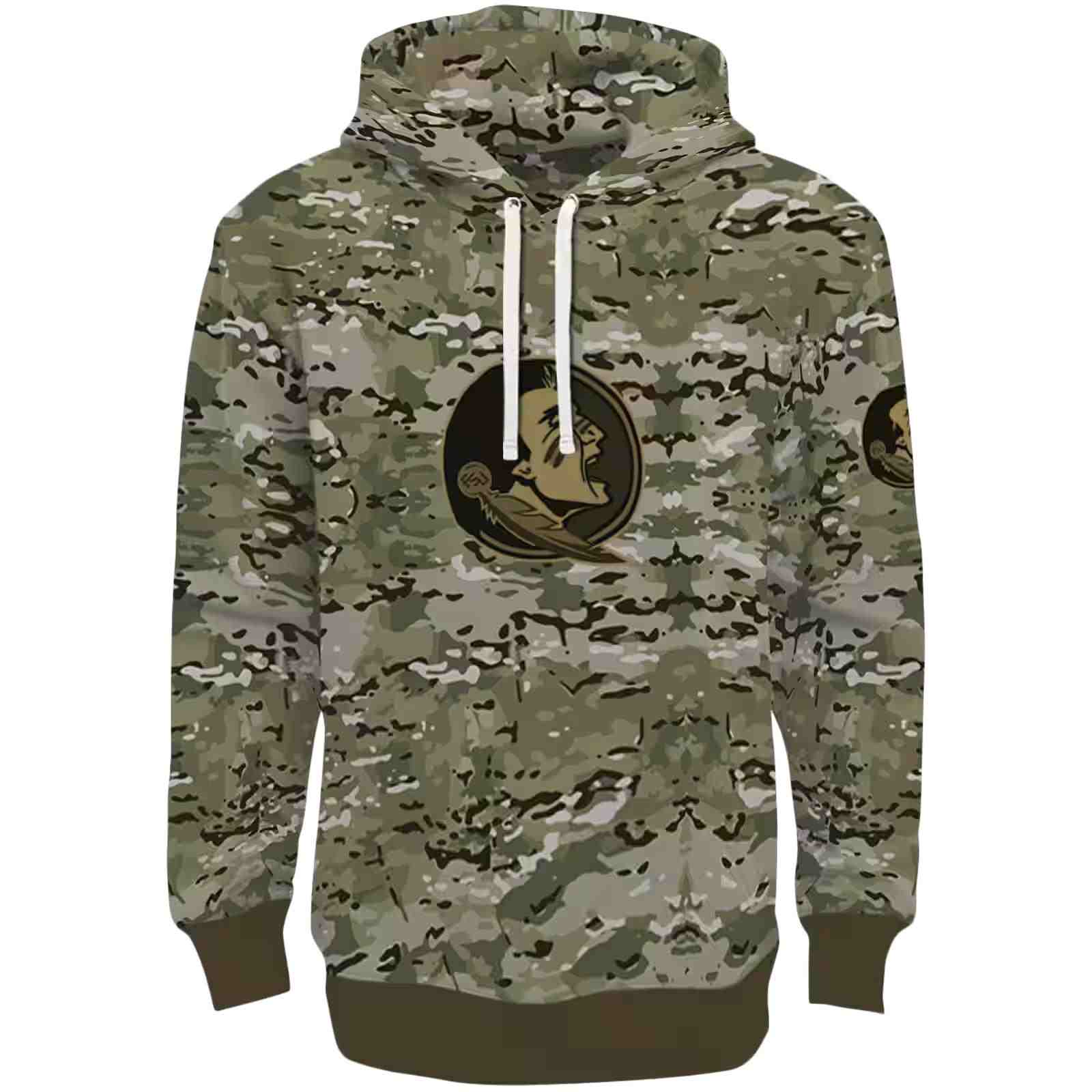 Personalized Florida State Seminoles Military Style Hoodie