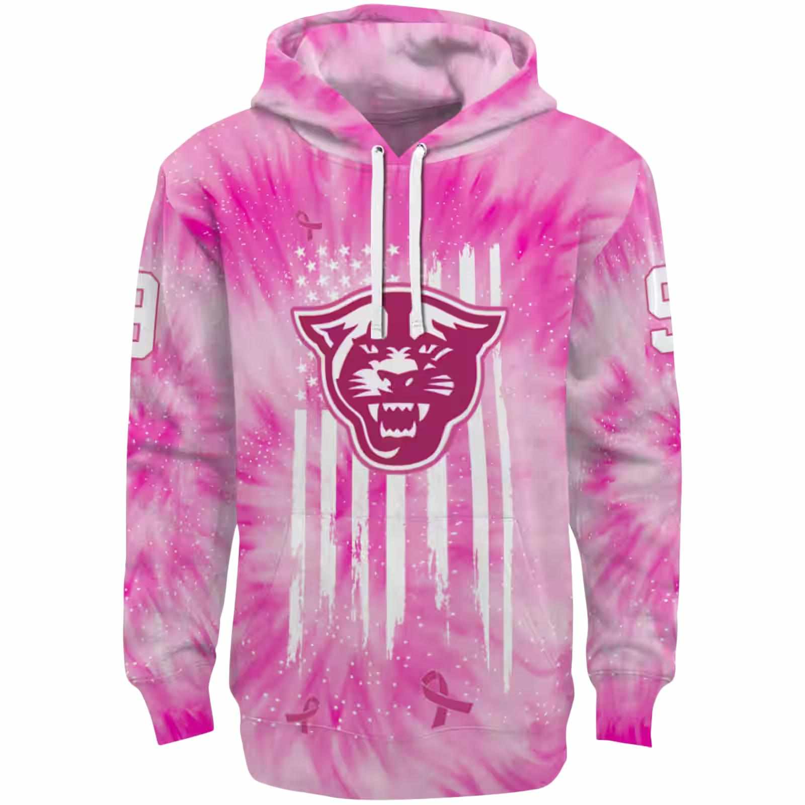 Personalized Georgia State Panthers Cancer Support Pink Hoodie
