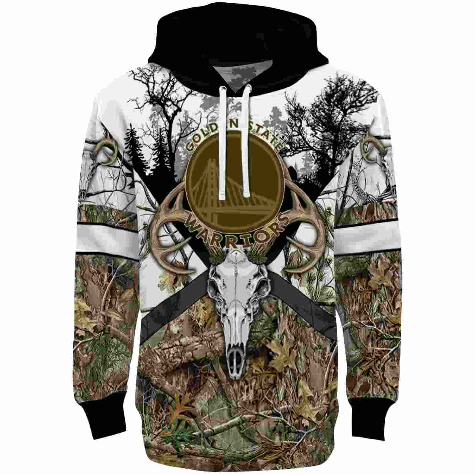 Personalized Golden State Warriors Forest Silhouette Hoodie