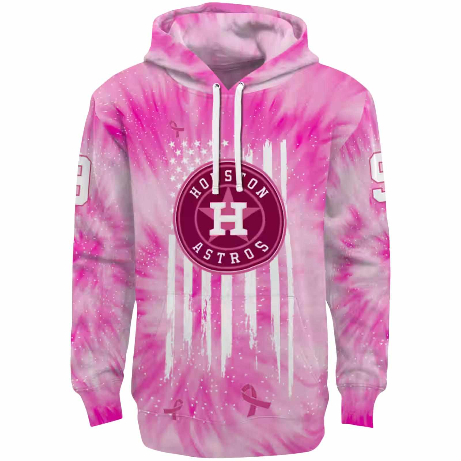 Personalized Houston Astros Cancer Support Pink Hoodie