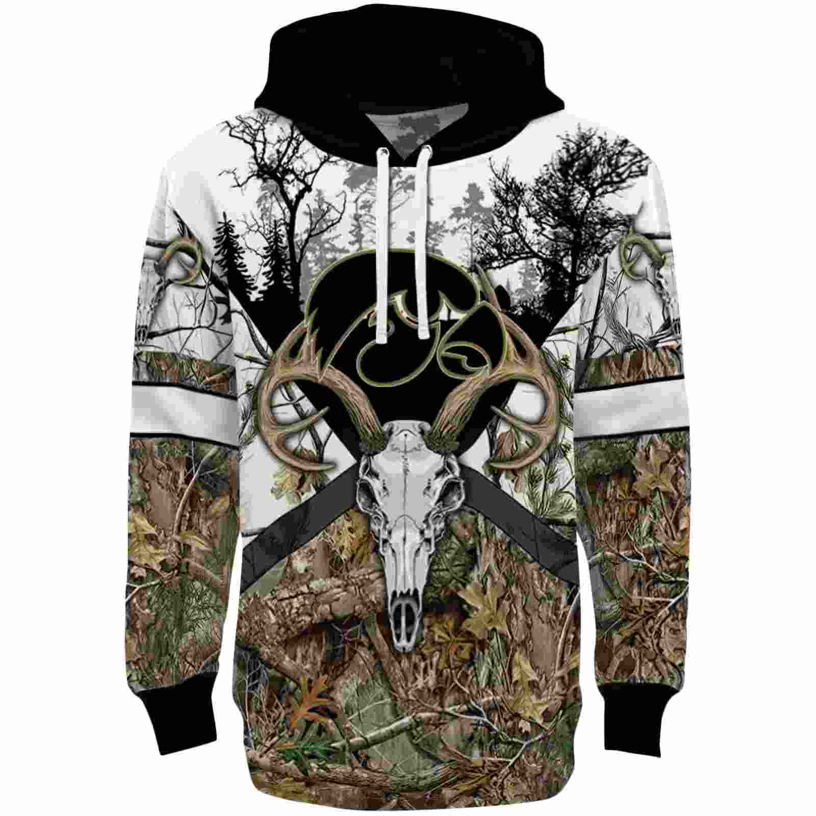 Personalized Iowa Hawkeyes Forest Silhouette Hoodie