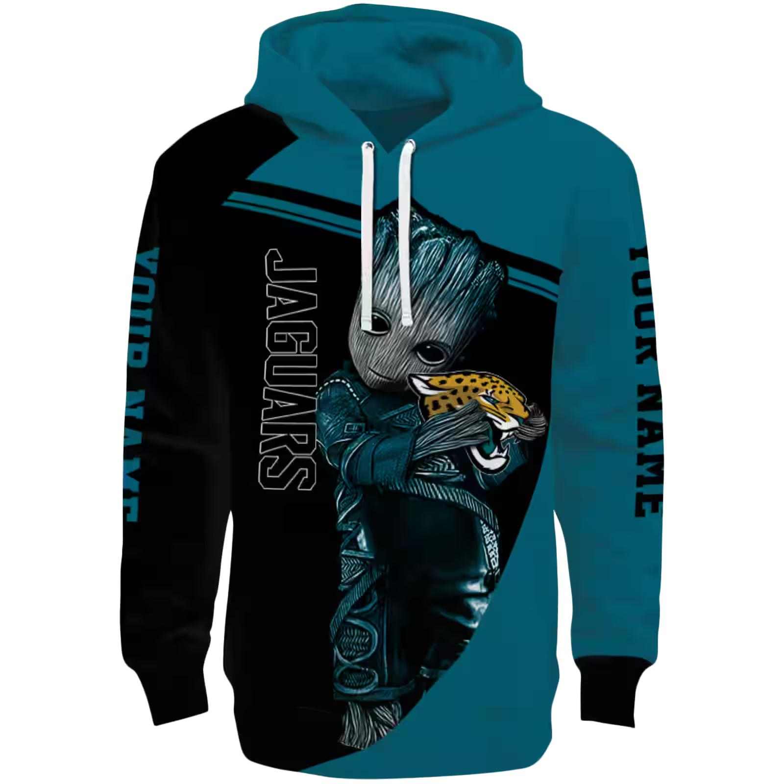 Personalized Jacksonville Jaguars Groot Teal Hoodie