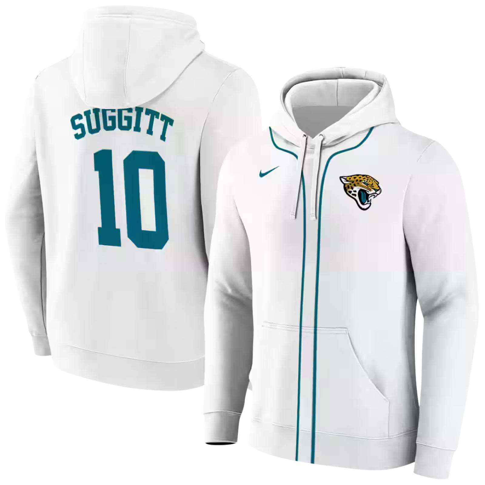 personalized jacksonville jaguars sporty stripe white hoodie fashion forward