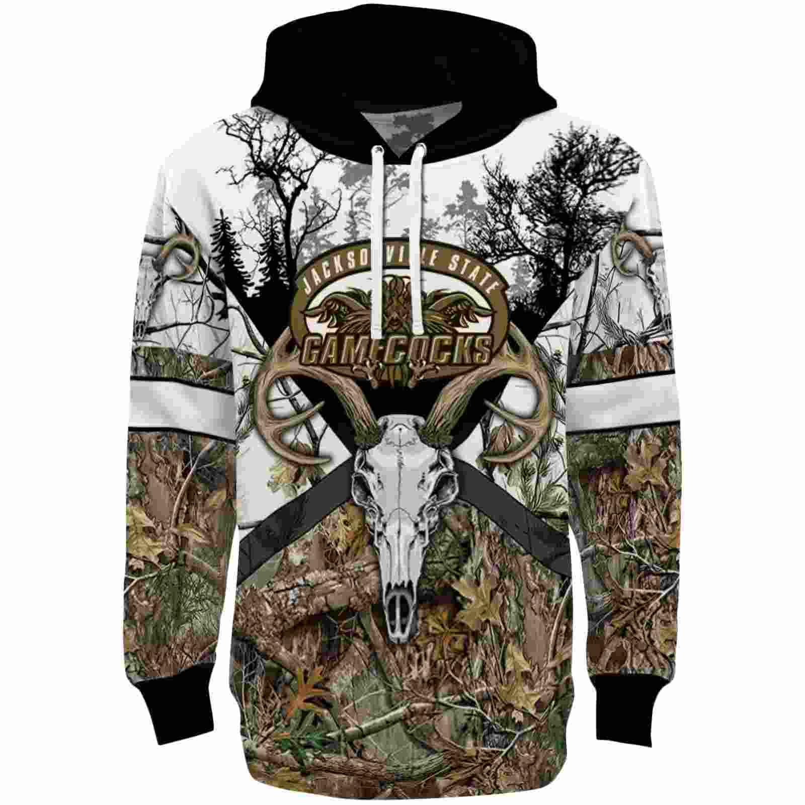 Personalized Jacksonville State Gamecocks Forest Silhouette Hoodie