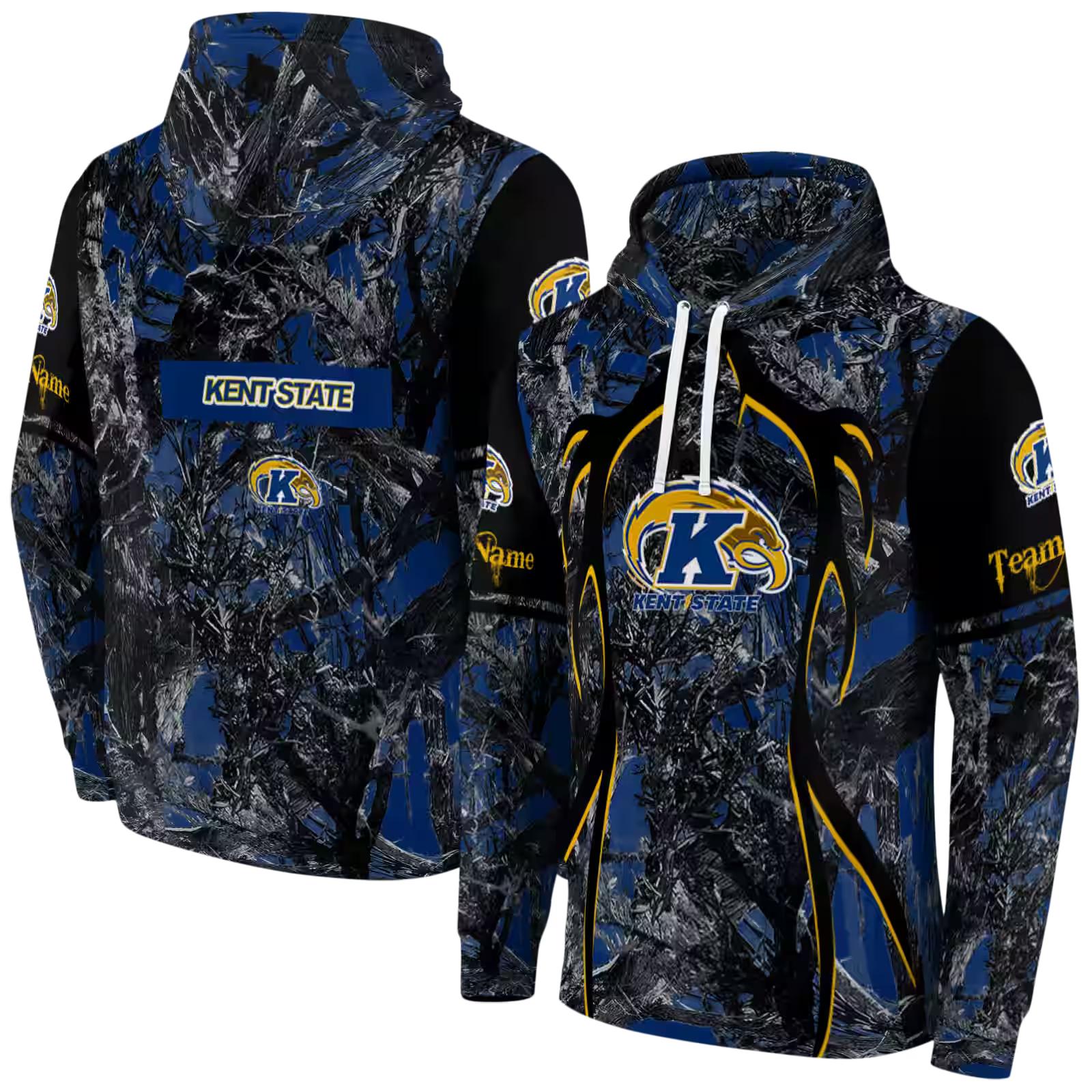 personalized kent state golden flashes hunting theme navy blue black hoodie fashion forward