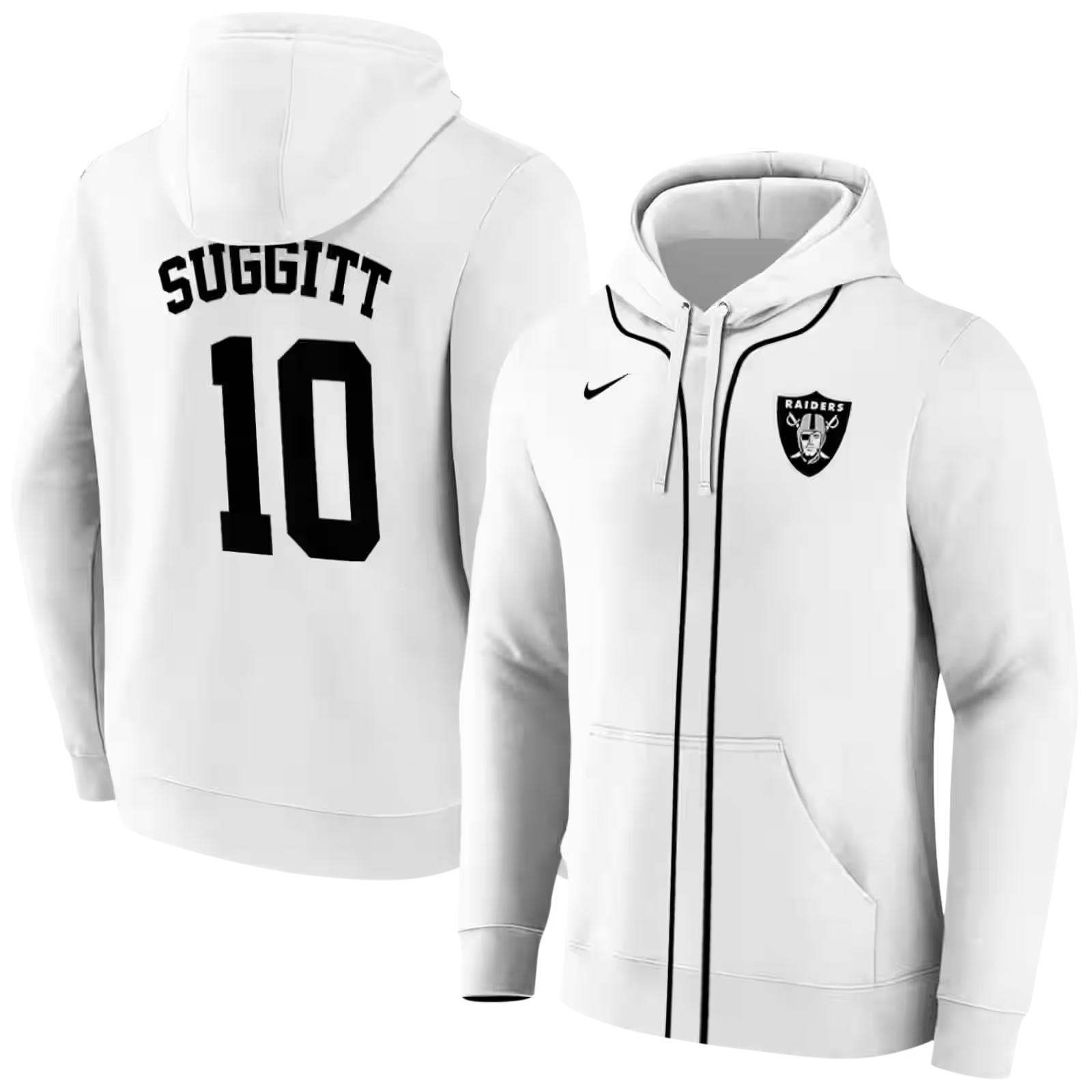 personalized las vegas raiders sporty stripe white hoodie fashion forward