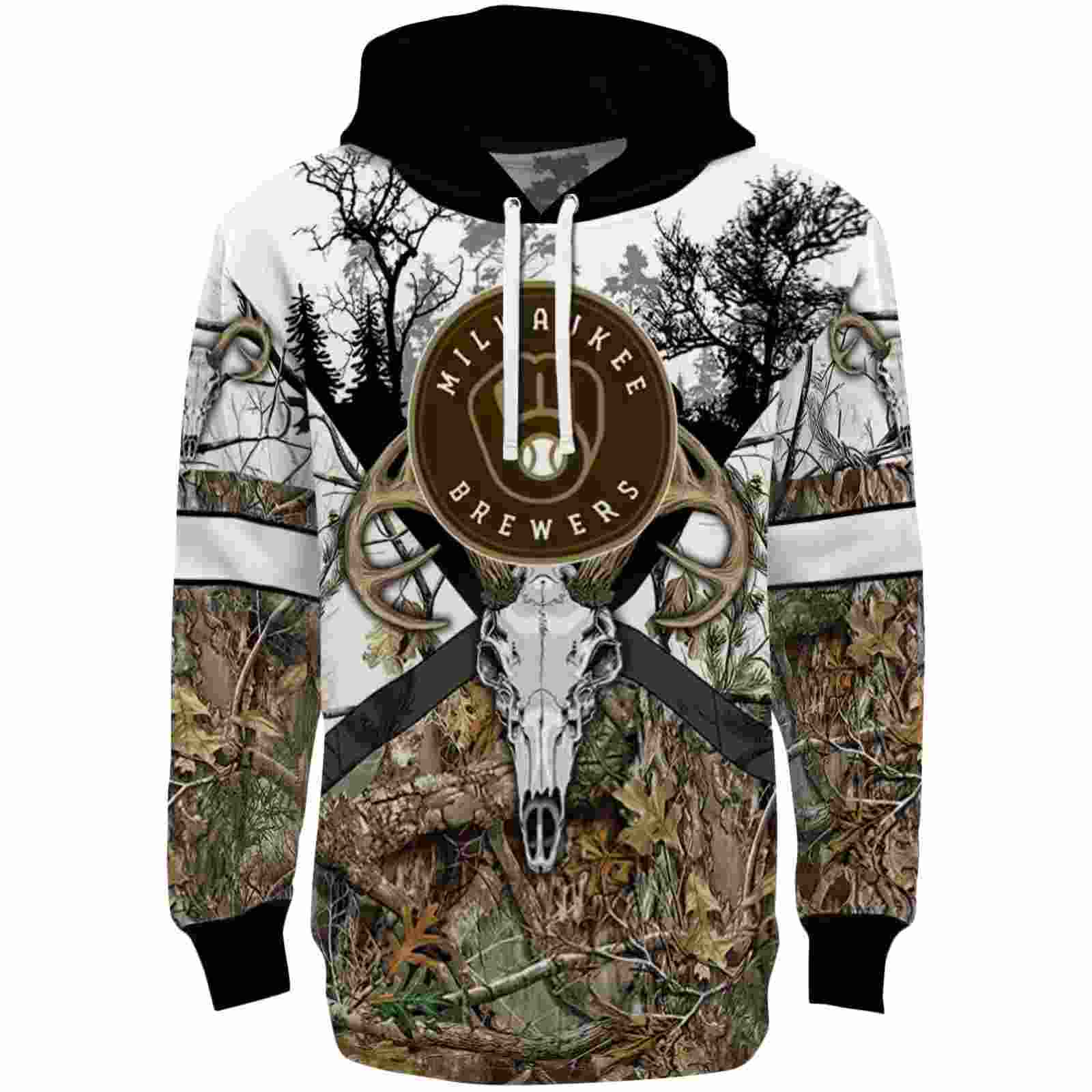 Personalized Milwaukee Brewers Forest Silhouette Hoodie