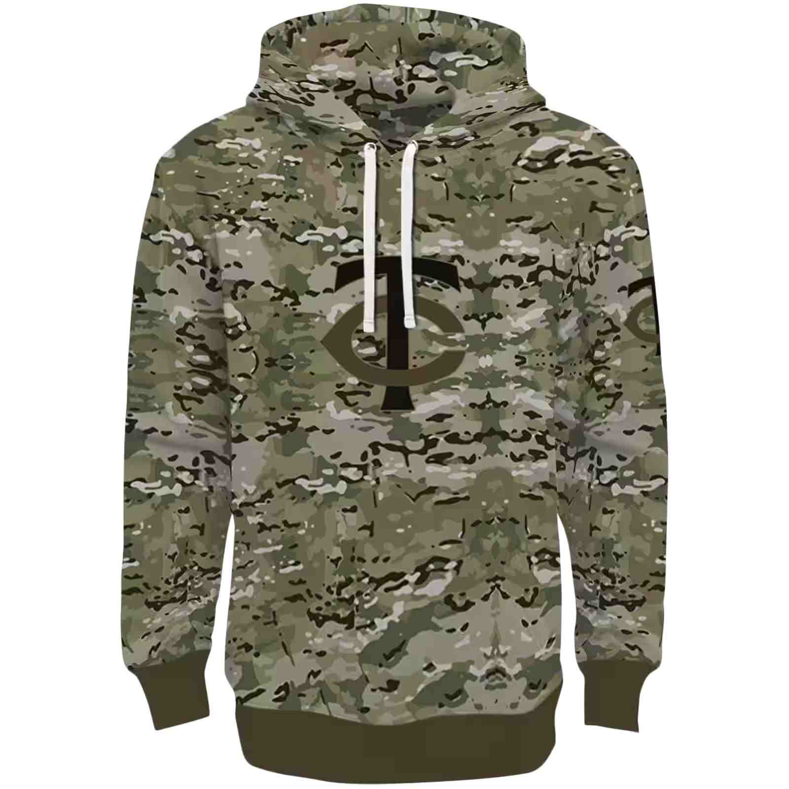 Personalized Minnesota Twins Military Style Hoodie