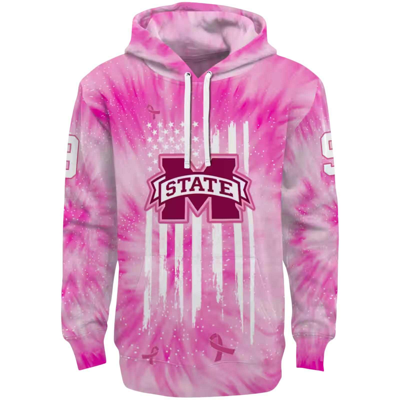 Personalized Mississippi State Bulldogs Cancer Support Pink Hoodie