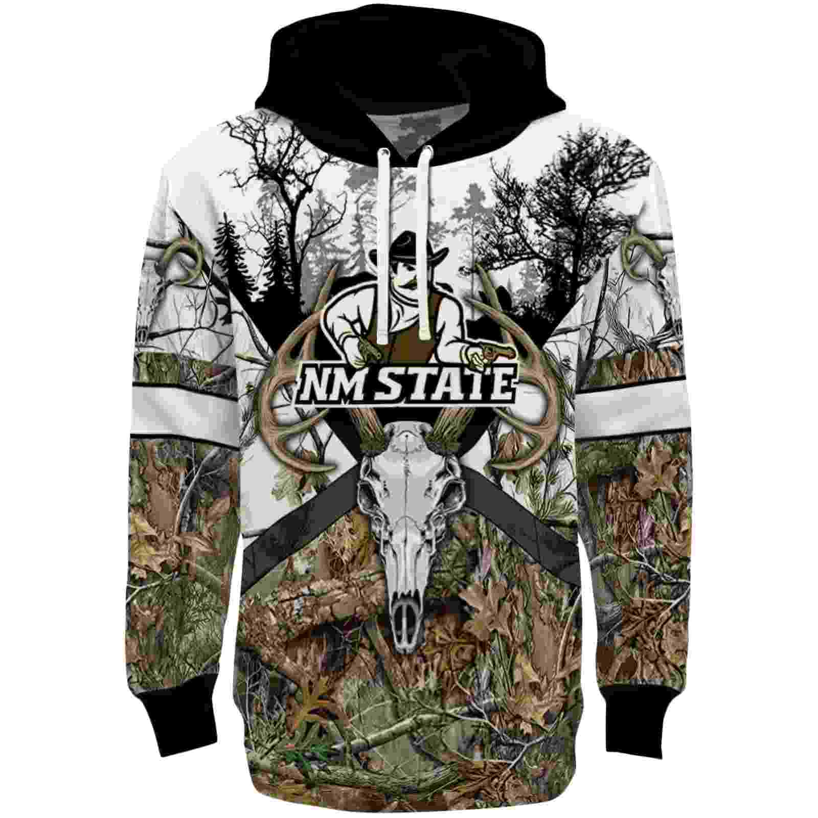 Personalized New Mexico State Aggies Forest Silhouette Hoodie