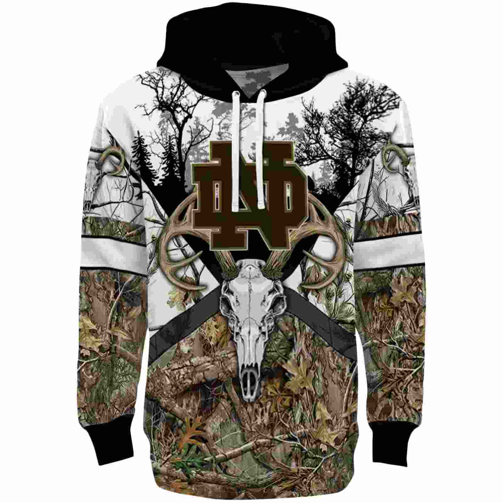 Personalized Notre Dame Fighting Irish Forest Silhouette Hoodie