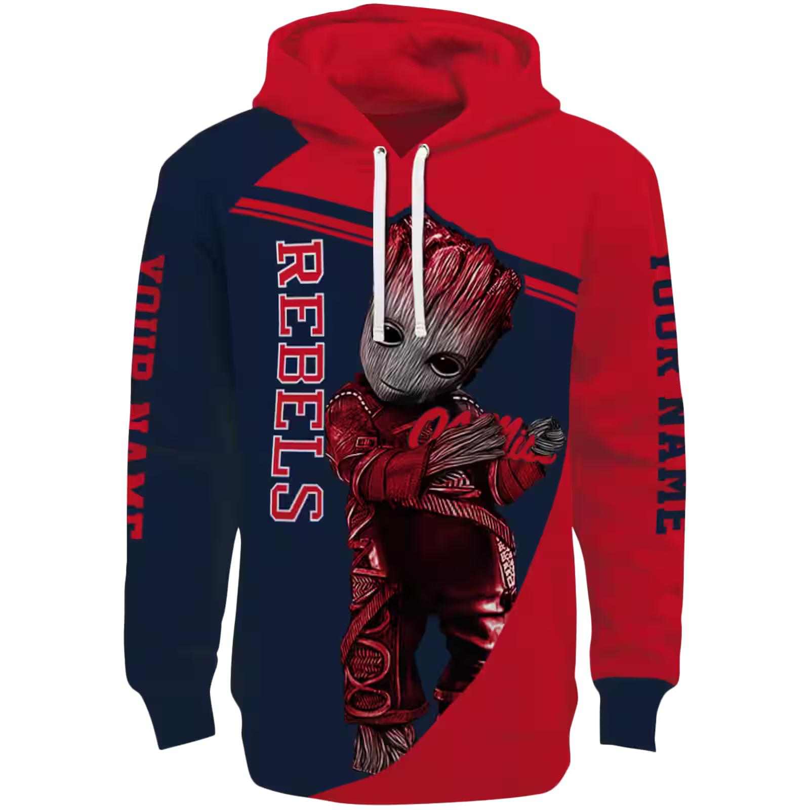 Personalized Ole Miss Rebels Groot Red Hoodie