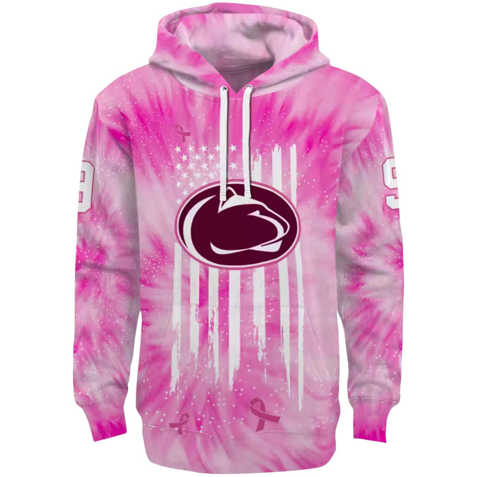 Personalized Penn State Nittany Lions Cancer Support Pink Hoodie