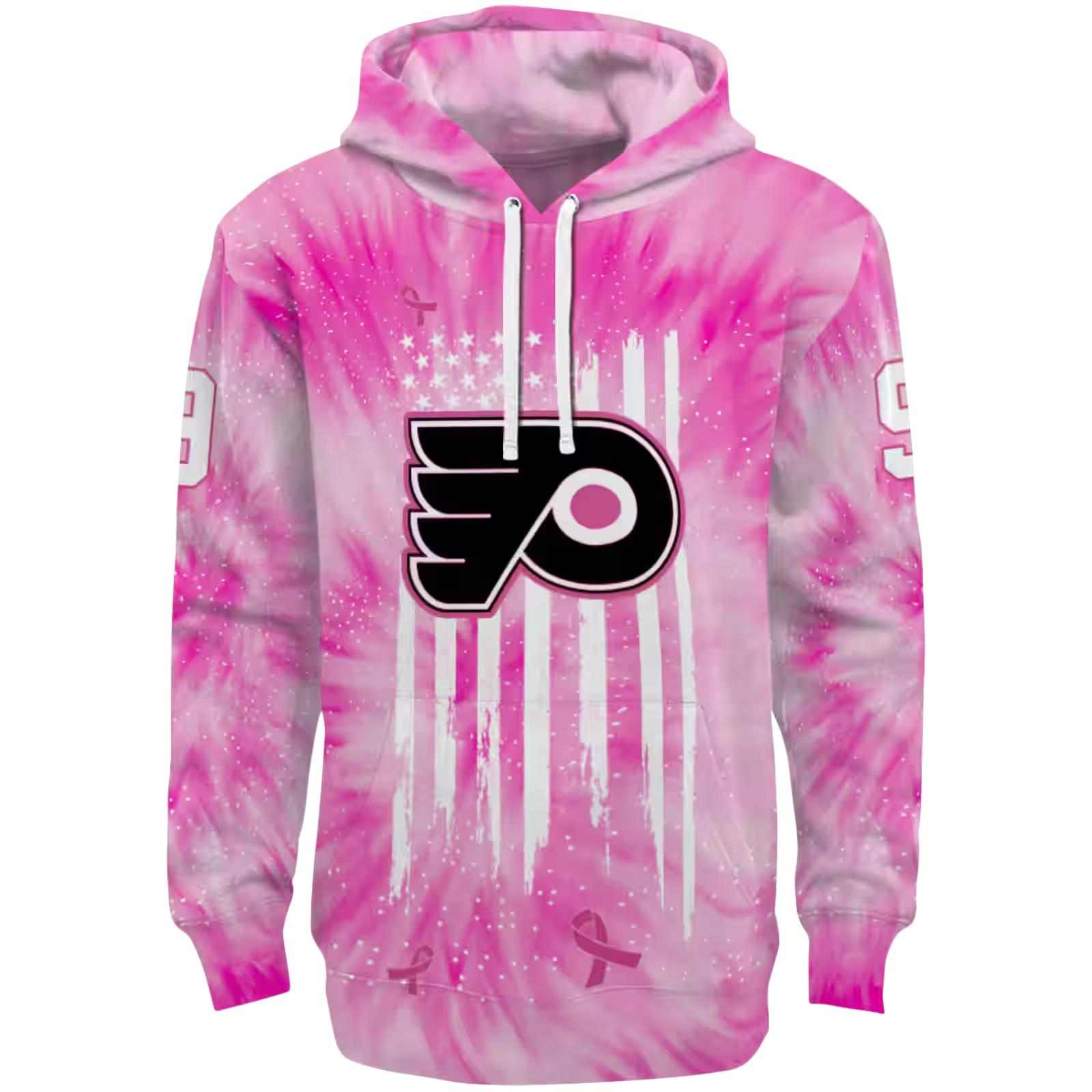 Personalized Philadelphia Flyers Cancer Support Pink Hoodie