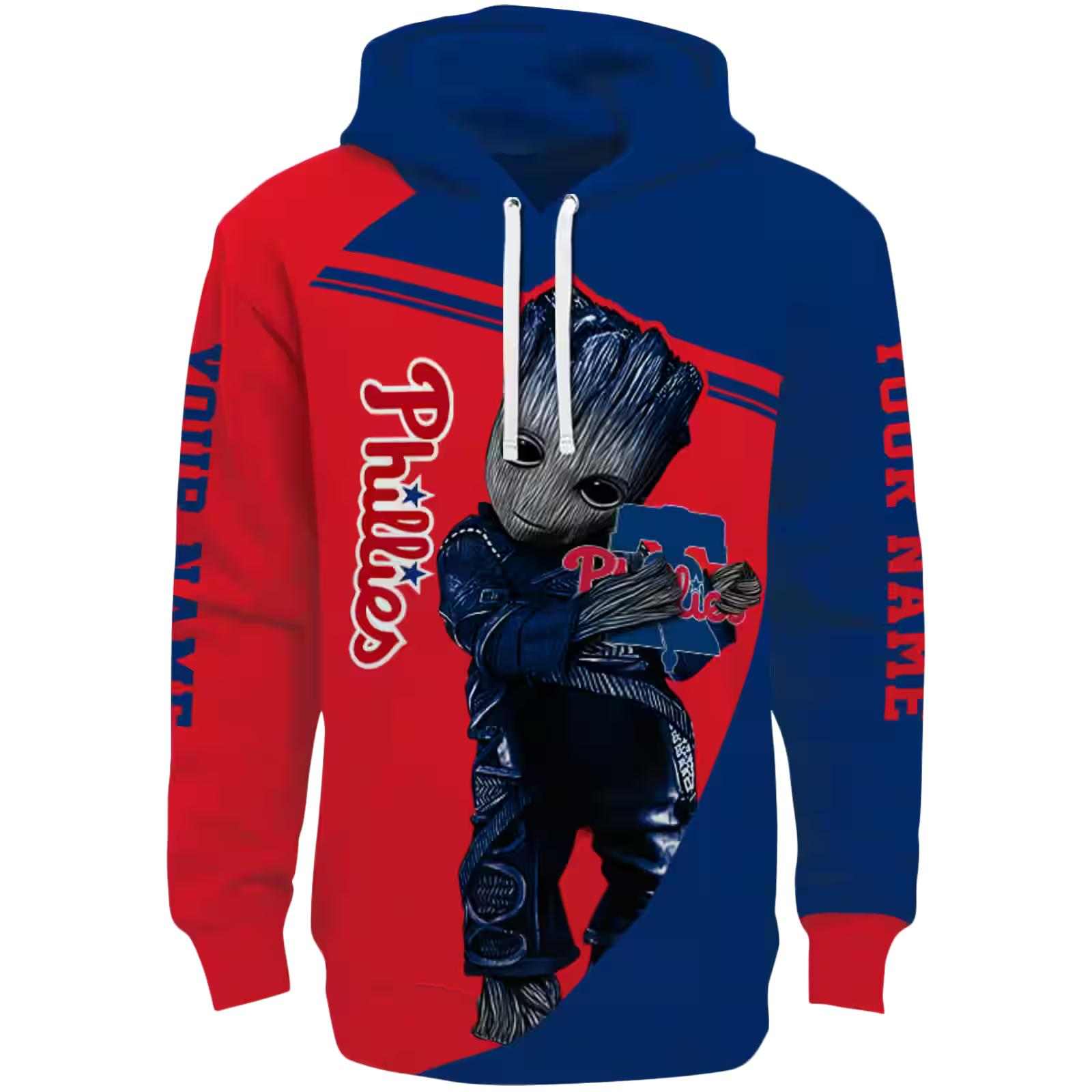 Personalized Philadelphia Phillies Groot Blue Hoodie