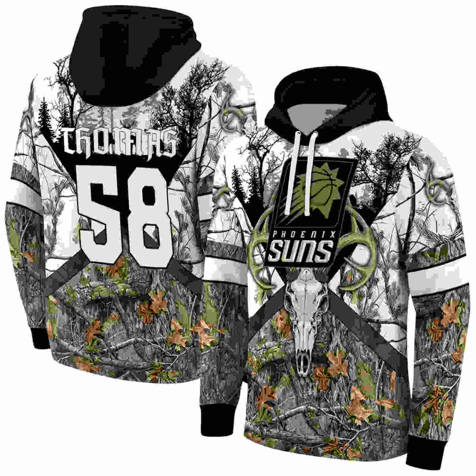 personalized phoenix suns forest silhouette hoodie fashion forward