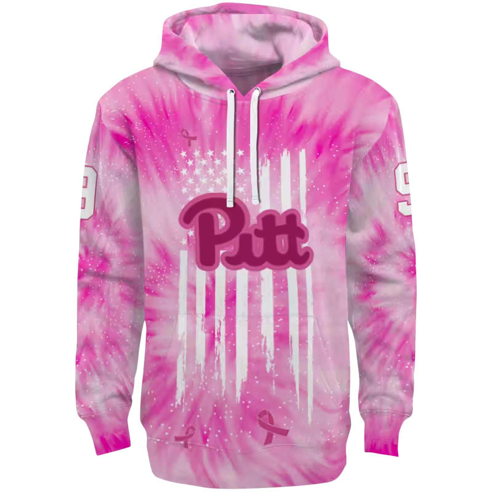 Personalized Pittsburgh Panthers Cancer Support Pink Hoodie