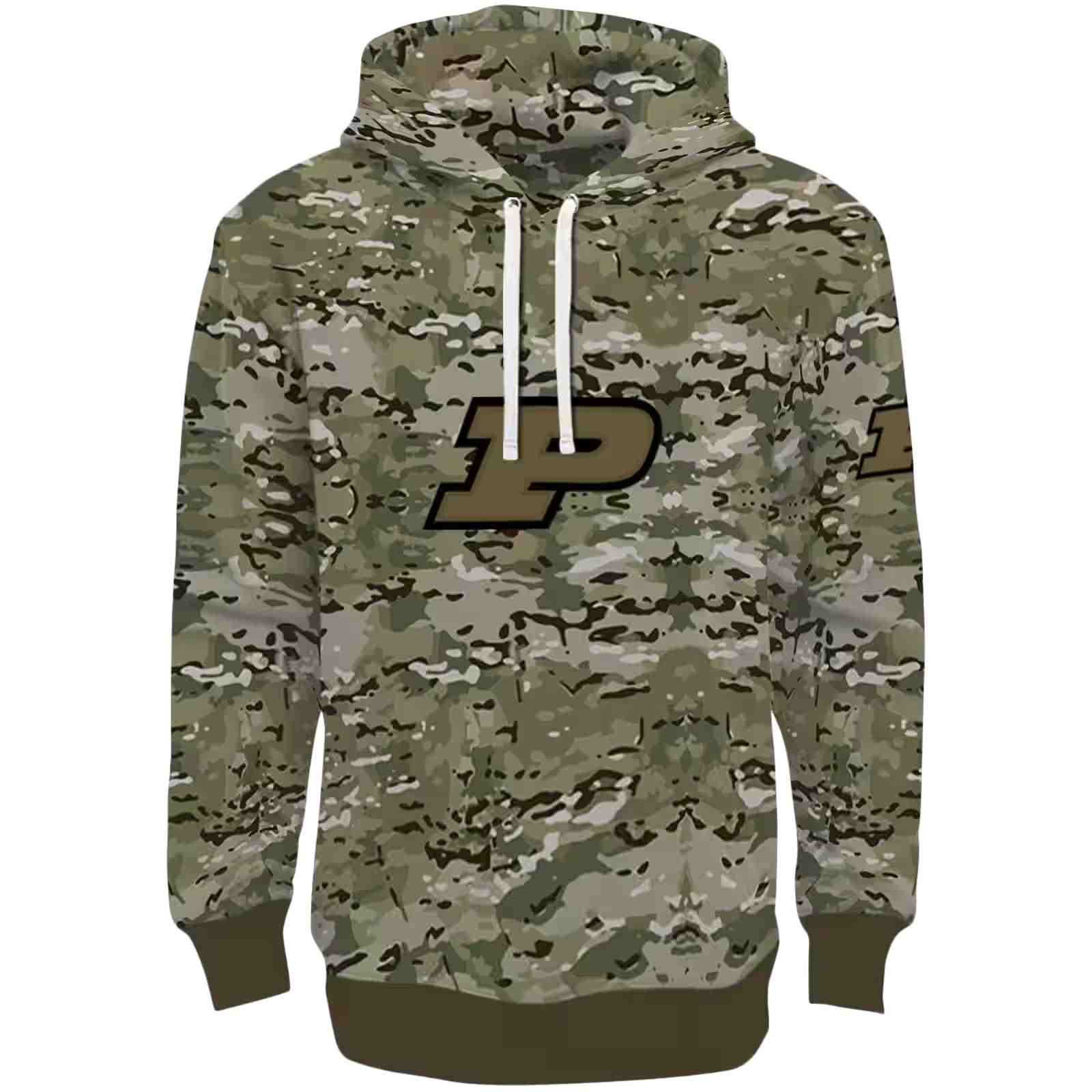 Personalized Purdue Boilermakers Military Style Hoodie