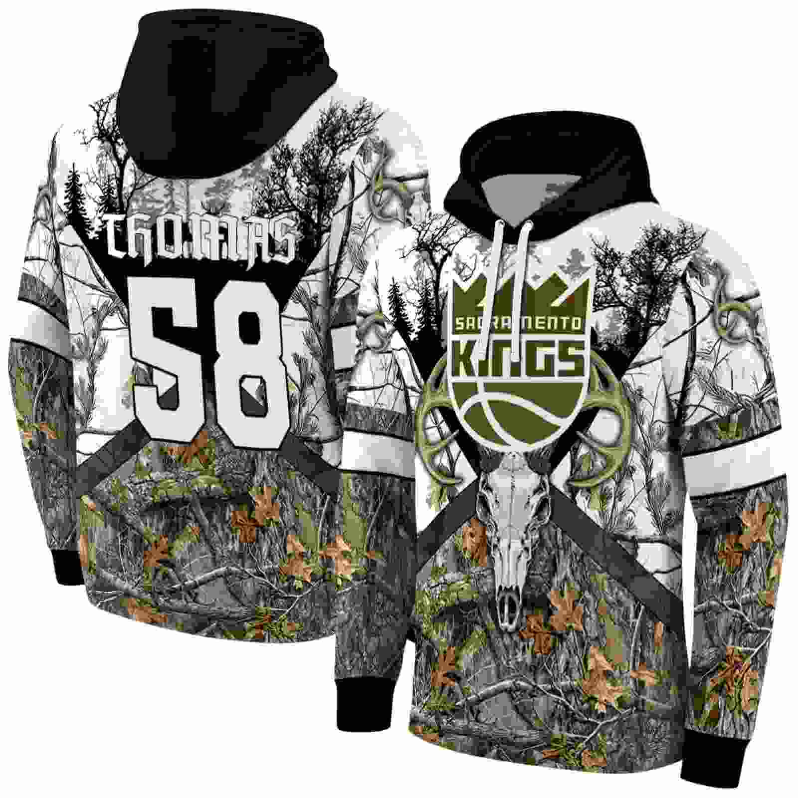 personalized sacramento kings forest silhouette hoodie fashion forward