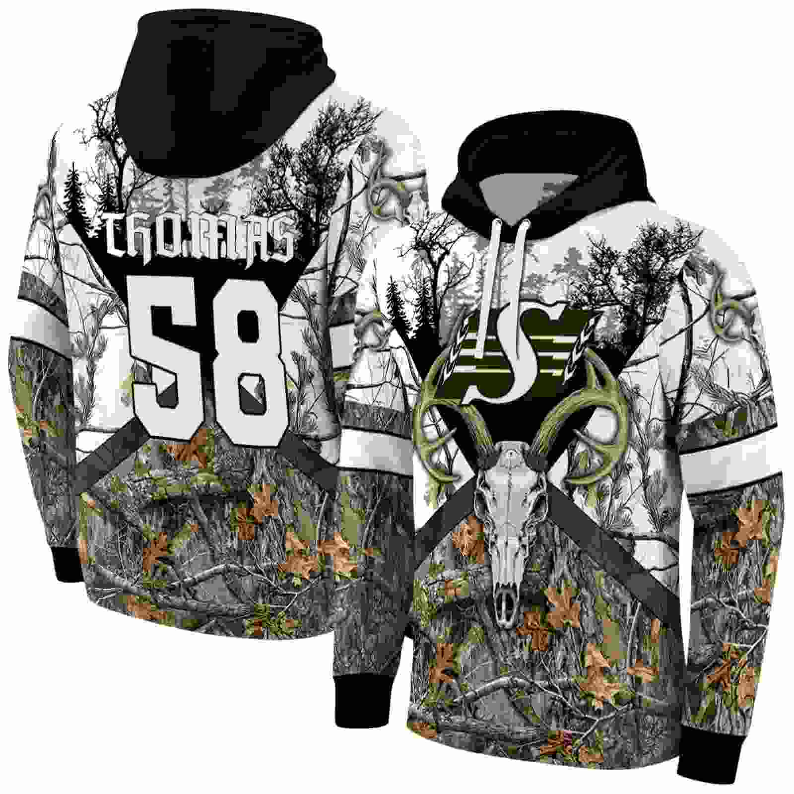 personalized saskatchewan roughriders forest silhouette hoodie fashion forward