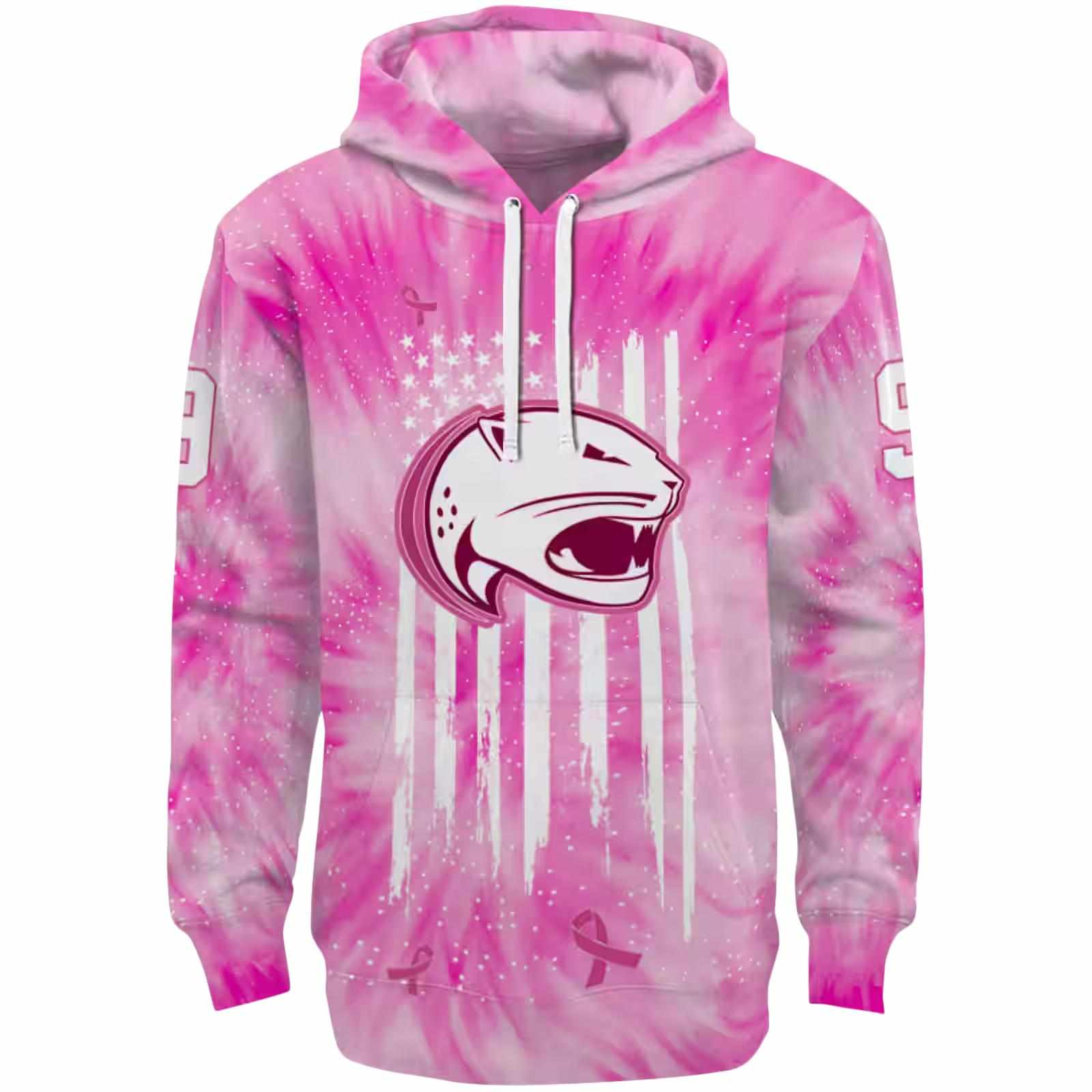 Personalized South Alabama Jaguars Cancer Support Pink Hoodie